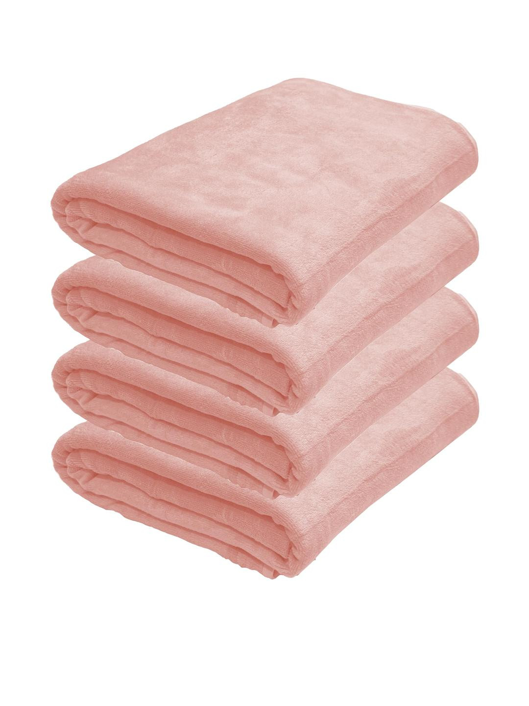 Black Gold Pink 400GSM Pack of 4 Ultra Microfiber Bath Towel