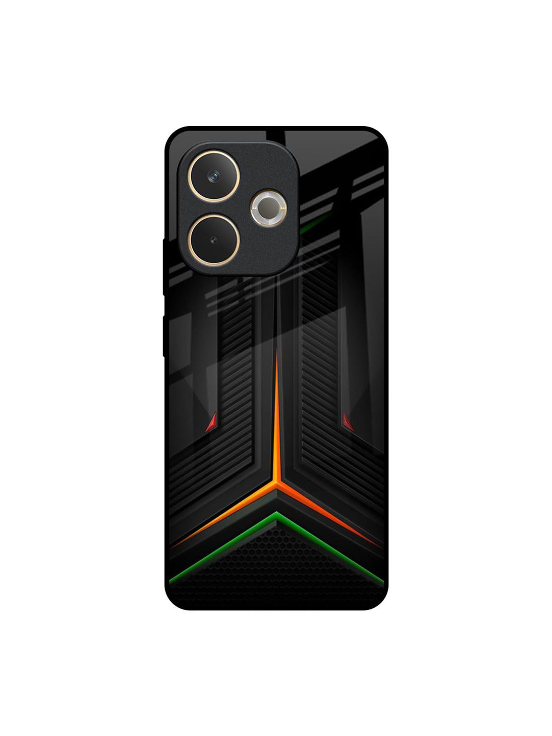 QRIOH Geometric Printed Oppo A5 Pro 5G Back Case Mobile Accessories