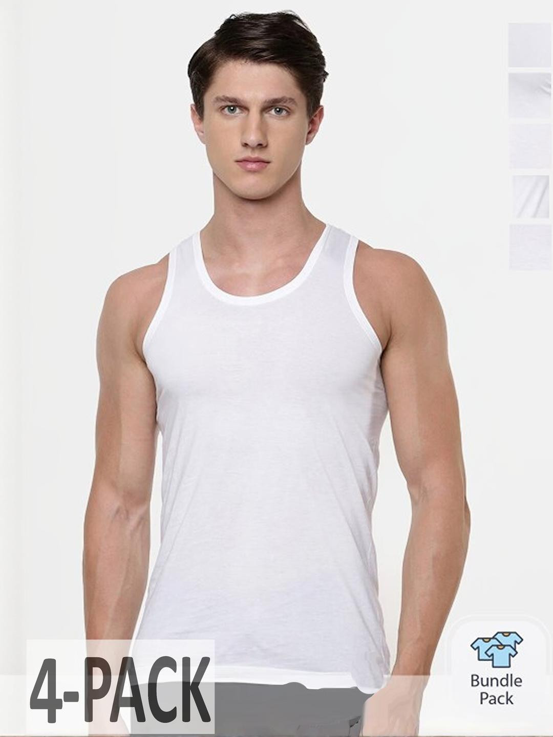 36 COTTON ULTRA COMFORTABLE MEN'S GYM VEST (PACK of 4)