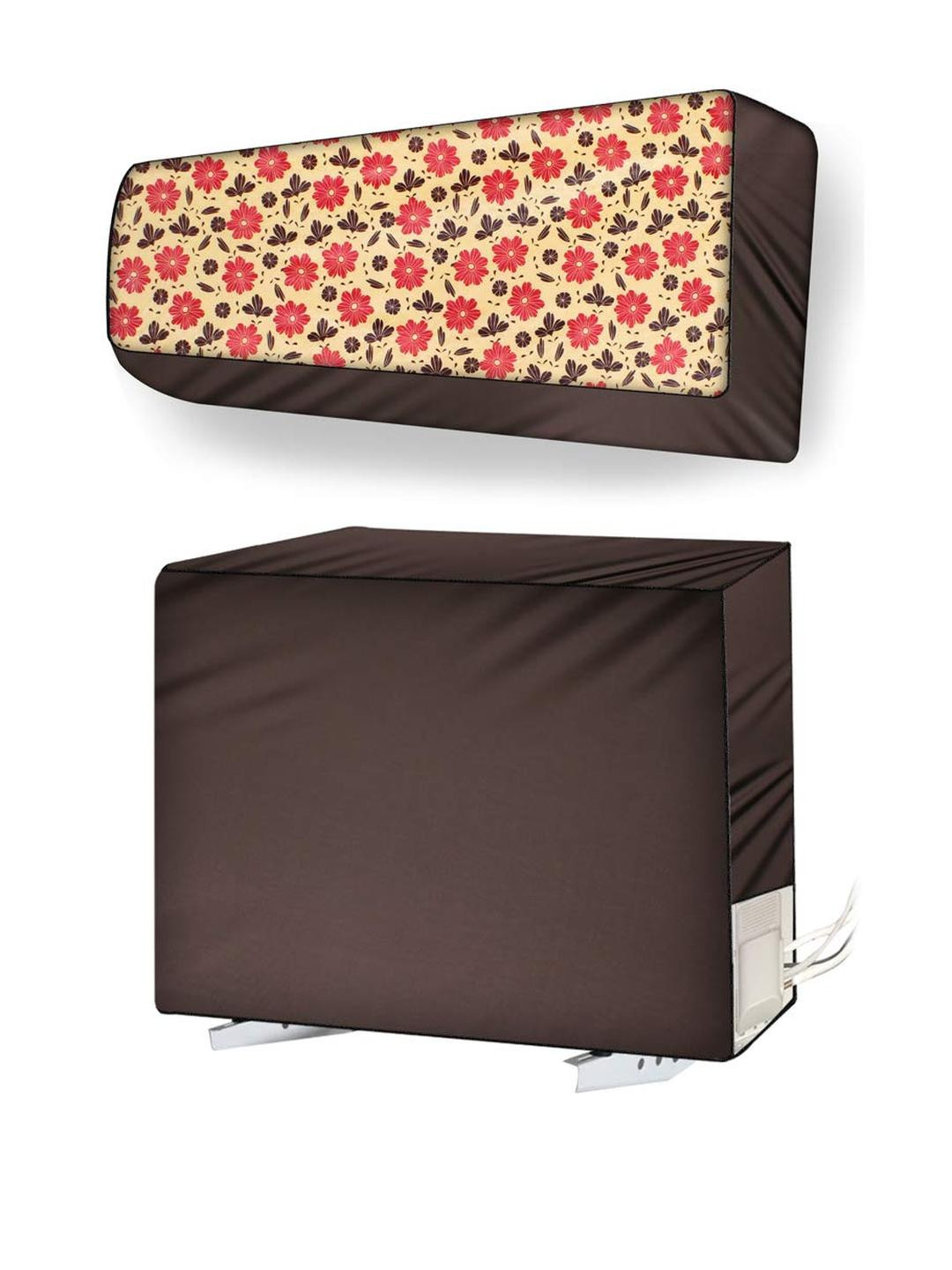 The Furnishing Tree Split AC cover for indoor and outdoor unit of 1 ton waterproof and dustproof Ye