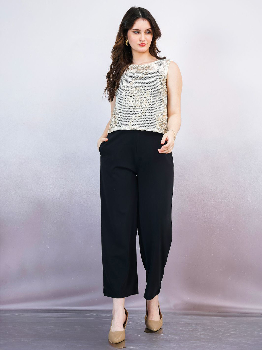 Shally Bhasin by Athena Women Basic Jumpsuit with Embellished