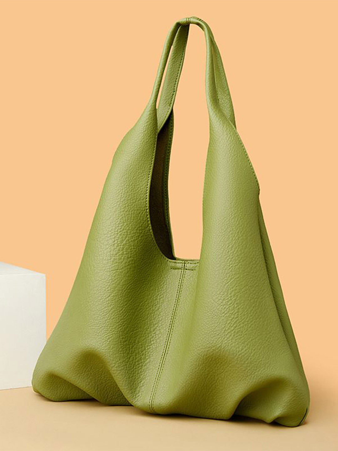 StyleCast x Revolte Textured Tablet Sleeve Small Structured Hobo Bag