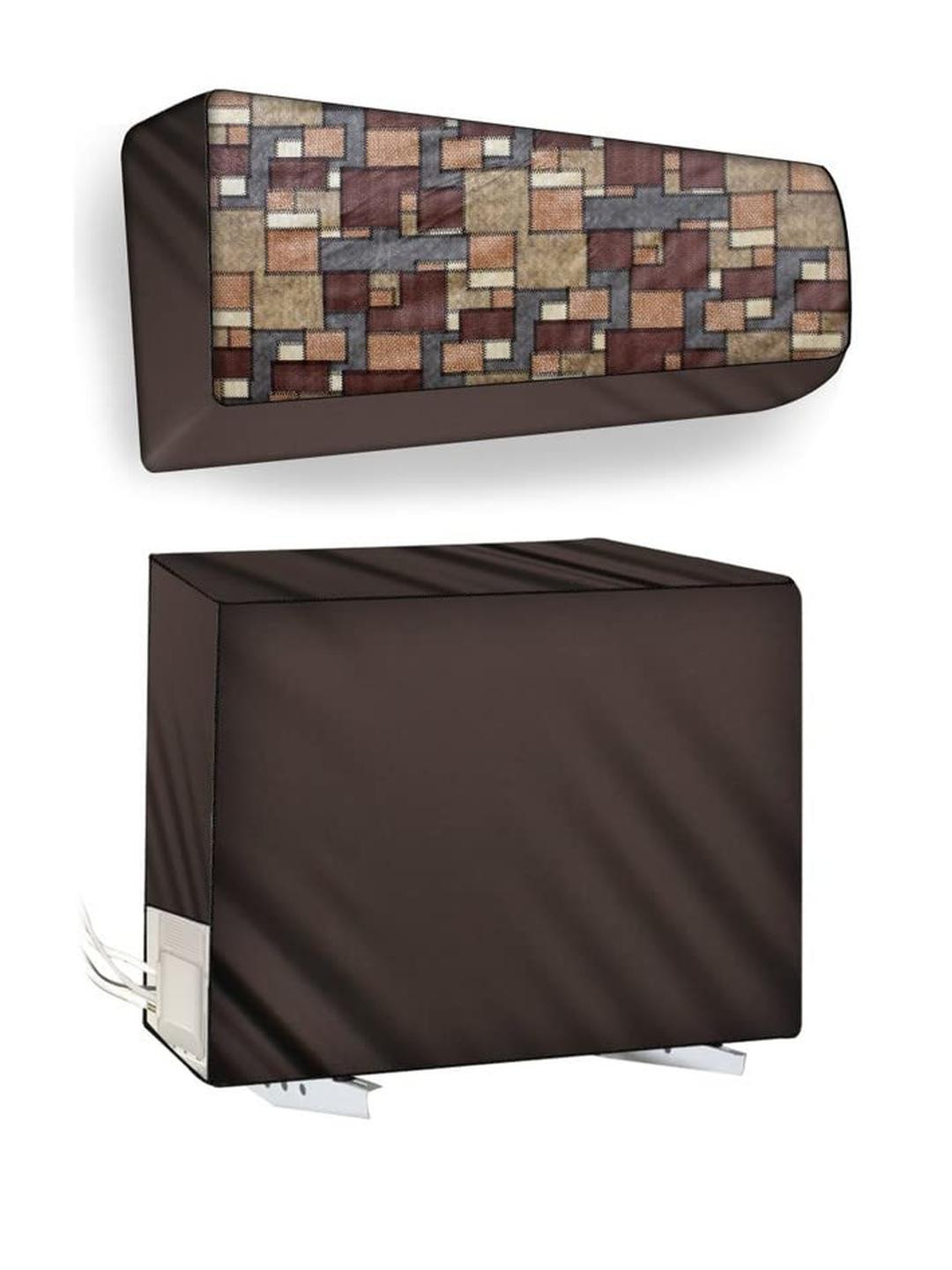 The Furnishing Tree Split AC Cover Set of Indoor and Outdoor Unit Used for 2 Ton Bluestar DLU Geome