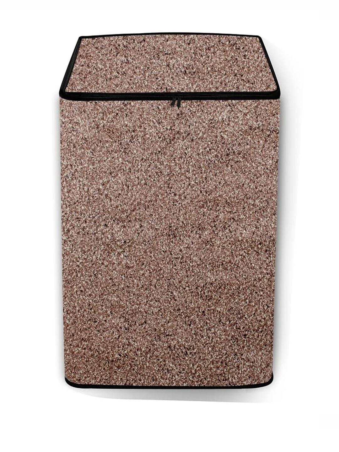 The Furnishing Tree Washing Machine Cover Sand Pattern Brown Compatible for Whirlpool 7.5 Kg Fully-