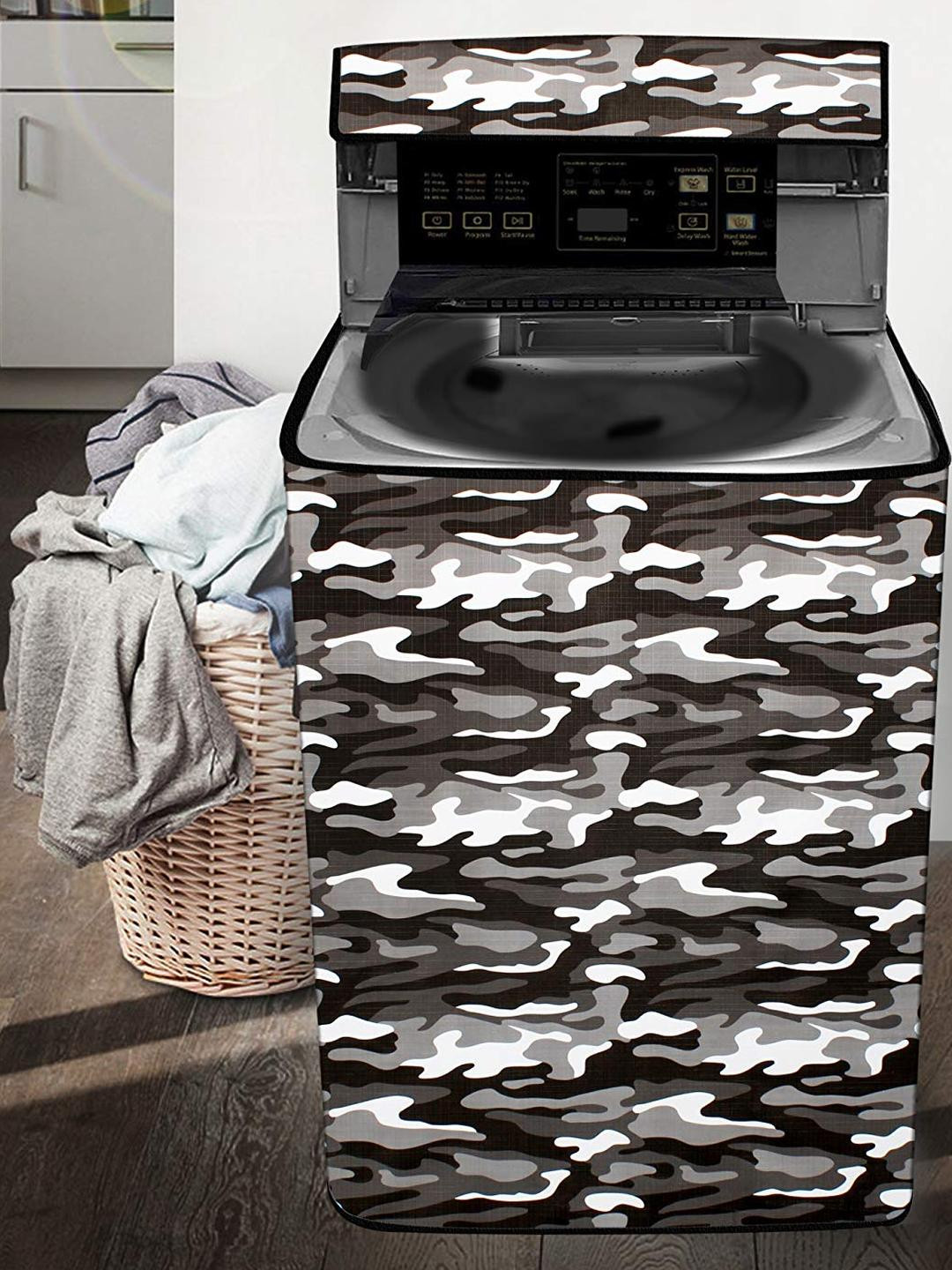 The Furnishing Tree Washing Machine Cover Camouflage Pattern Multi Color Compatible for Whirlpool 6