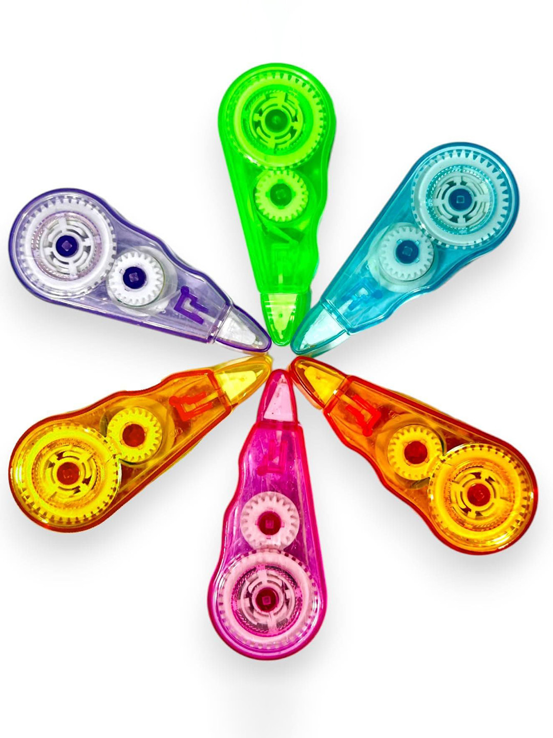 Kalra Magic Set of 2 Wine and Green Single Sided Correction Tape Dispenser