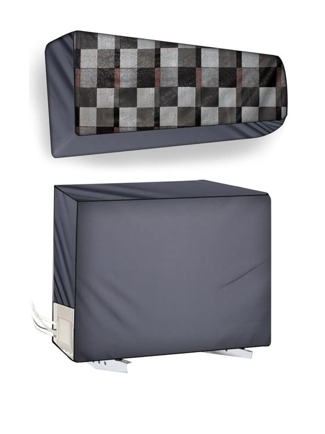 The Furnishing Tree Split AC Cover Set of Indoor and Outdoor Unit Used for 1.5 Ton VOLTAS 183 DZR C