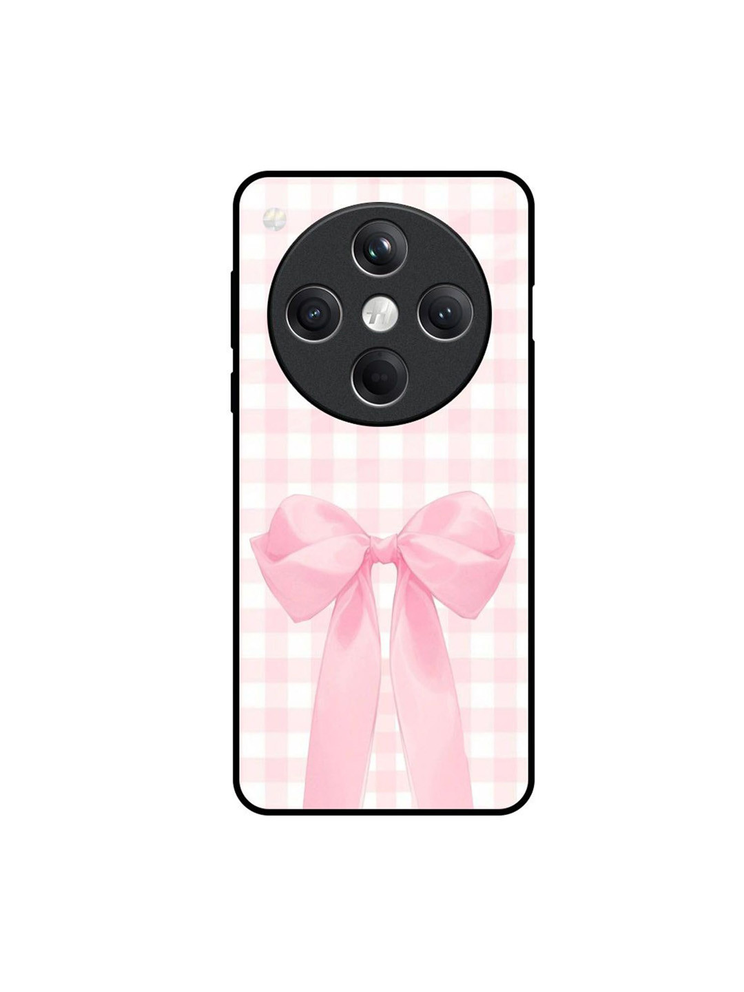 QRIOH Unisex Oppo Find X8 5G Bowtique Charm Impact Resistant Glass Back Case