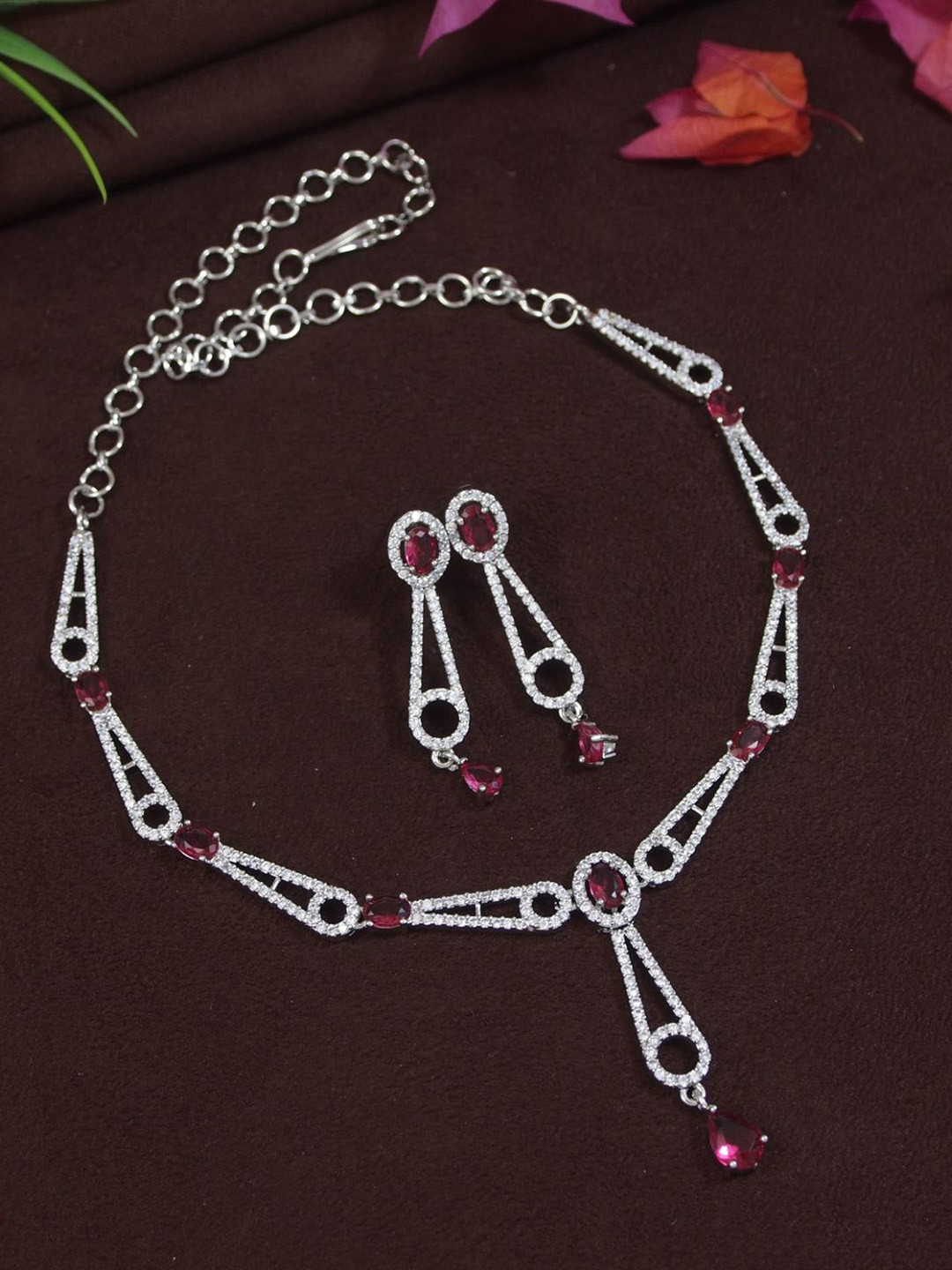 SGA FASHION Silver Plated Jewellary Set