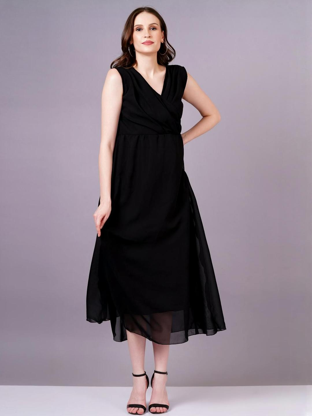 Black Georgette Women Dress