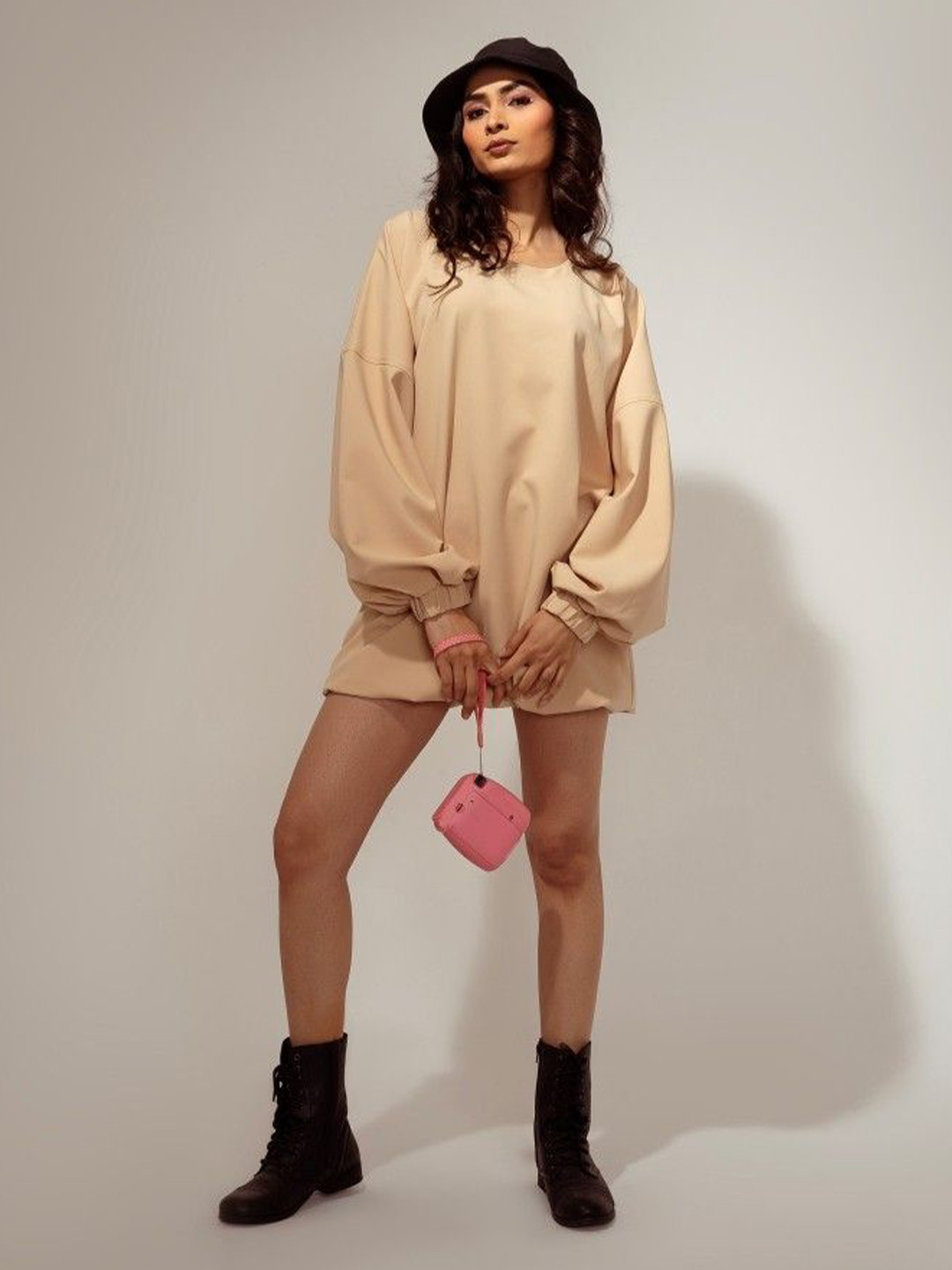 Freo Women Puff Sleeve A-Line Dress