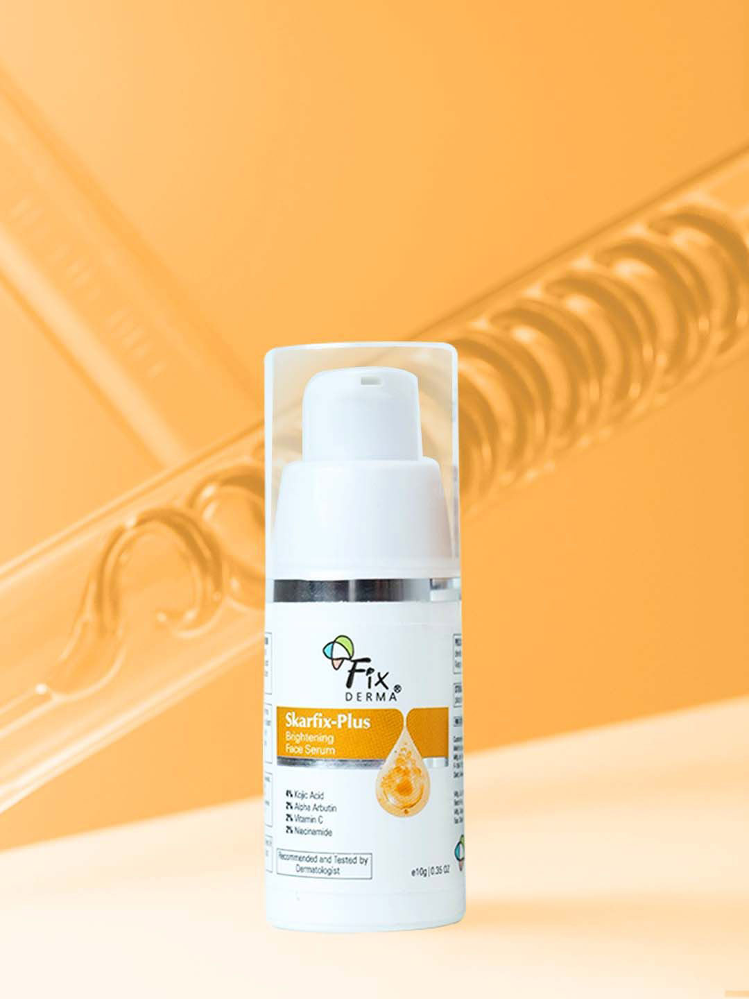 FIXDERMA Skarfix-Plus Brightening Face Serum with 4% Kojic Acid & 2% Alpha Arbutin - 10ml
