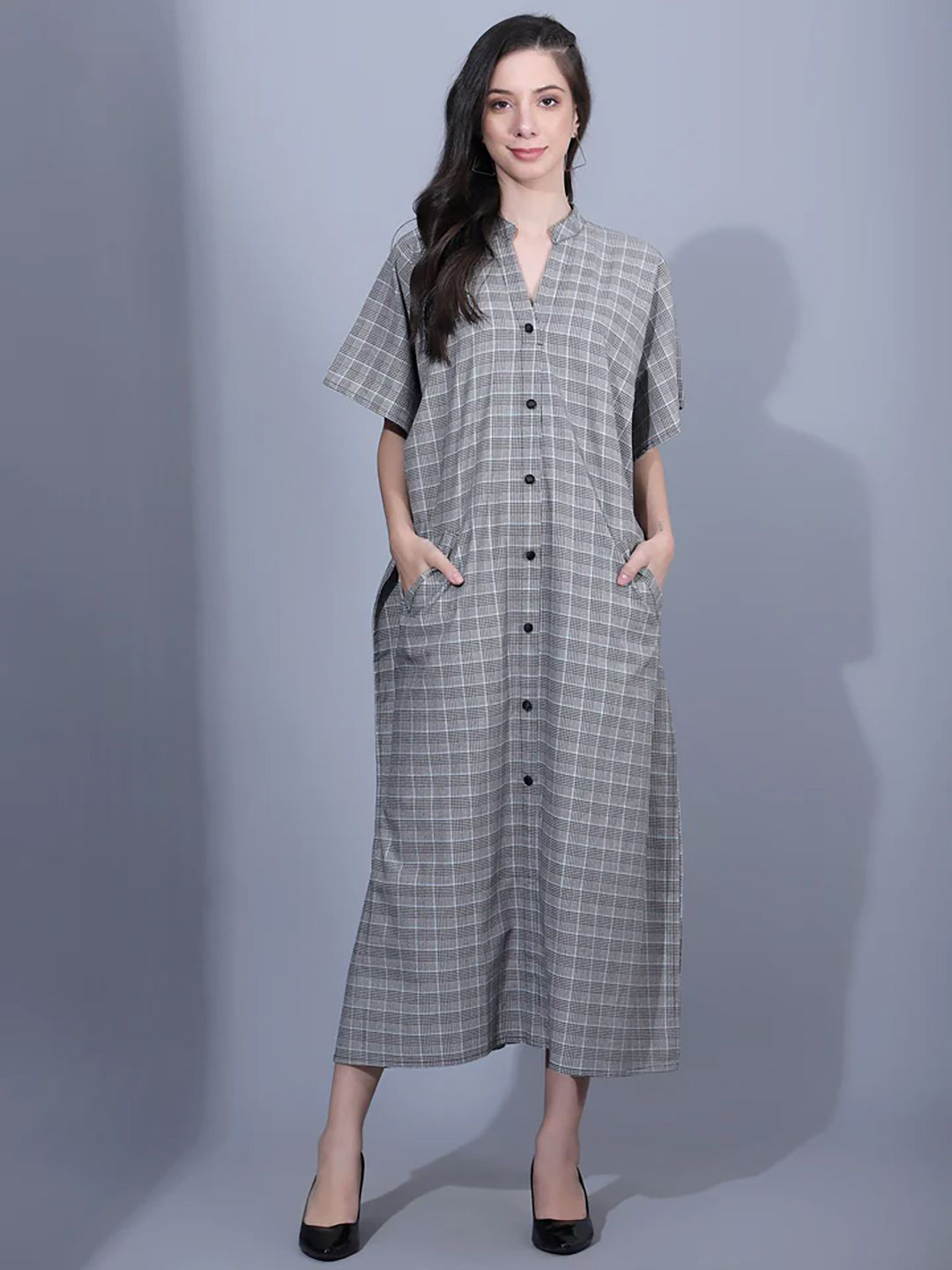 House of Kaftan Soulful Sunrise Women Printed Kaftan Midi Dress