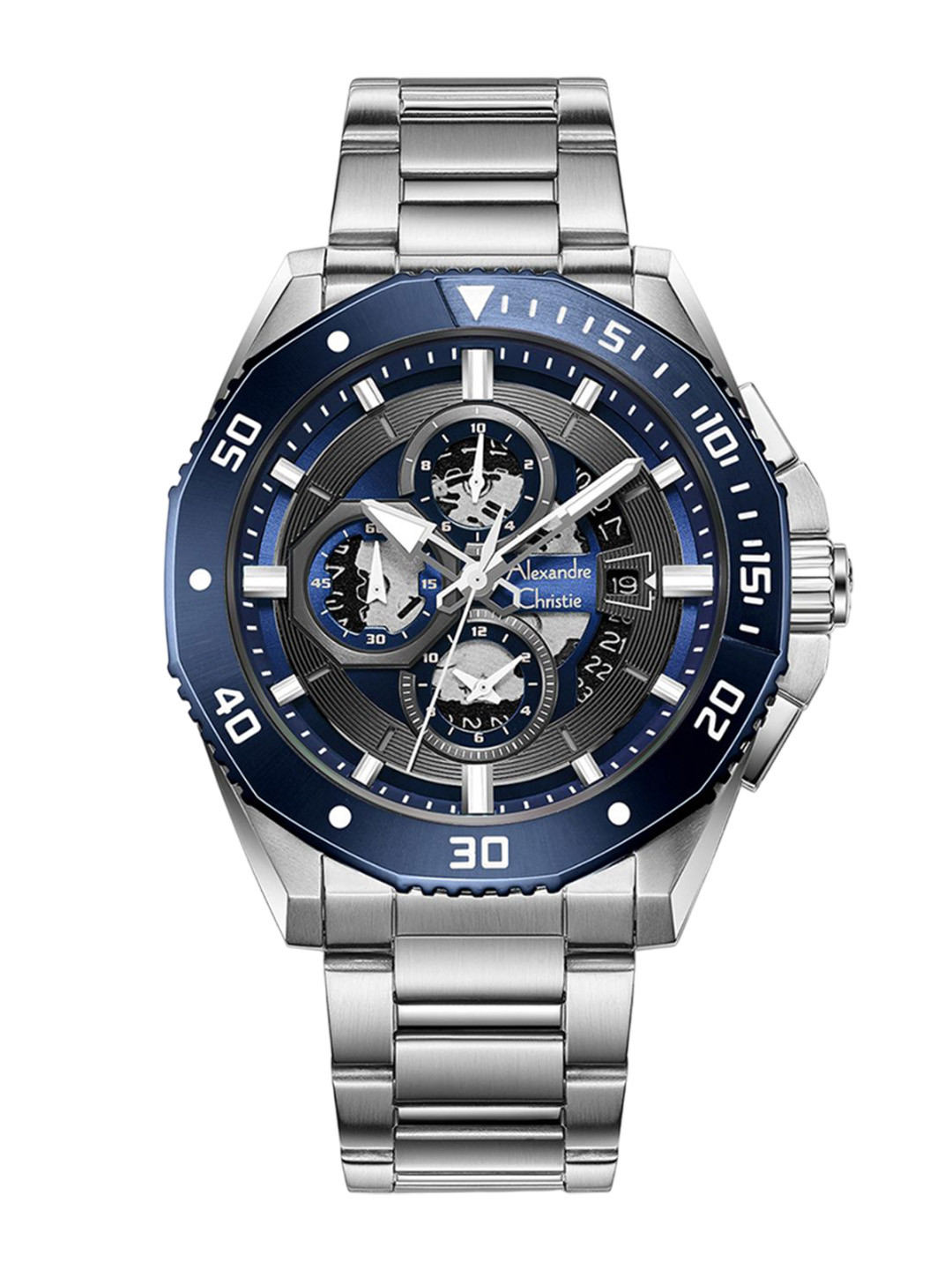 Alexandre Christie Men Skeleton Dial Analogue Watch 6679MCBTUBU