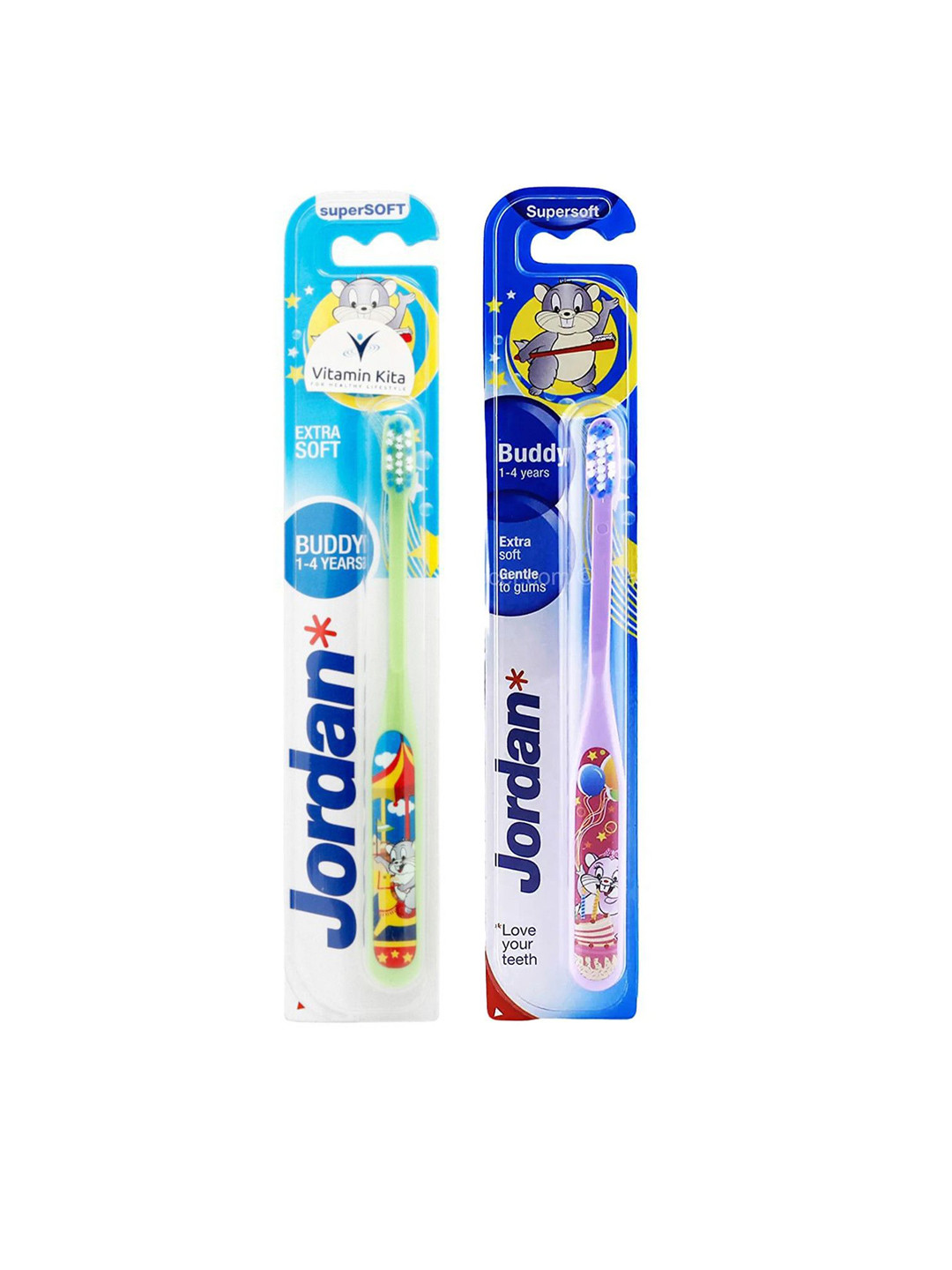 Jordan Kids Set Of 2 Super Soft Buddy Toothbrush