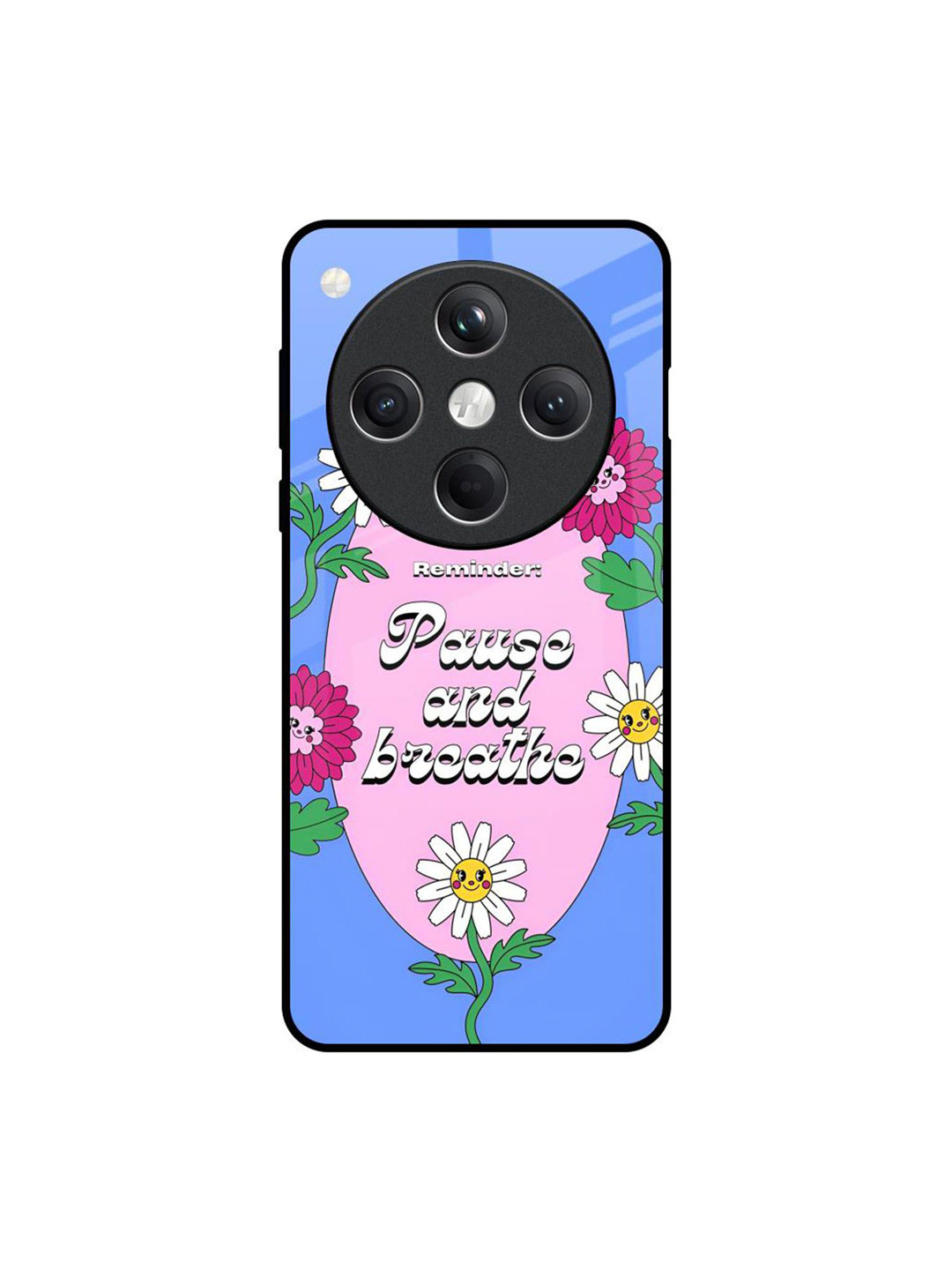 QRIOH Unisex Oppo Find X8 5G Smell Like Floral Impact Resistant Glass Back Case