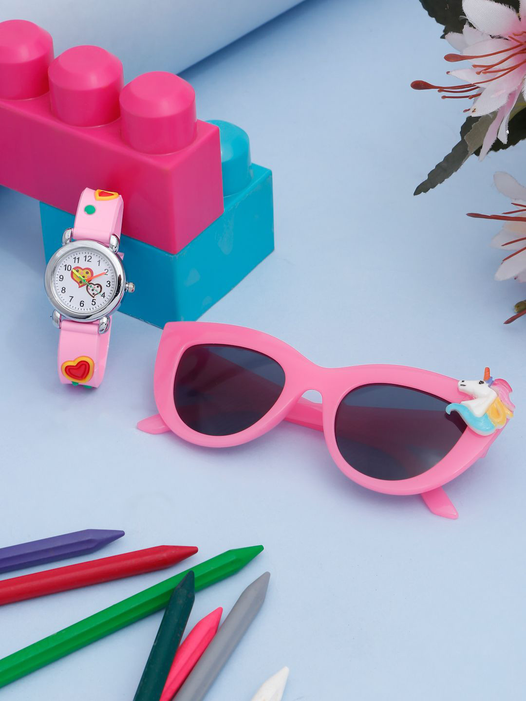 Stoln Girls Gift Set of 2 Sunglass and Wrist Watch
