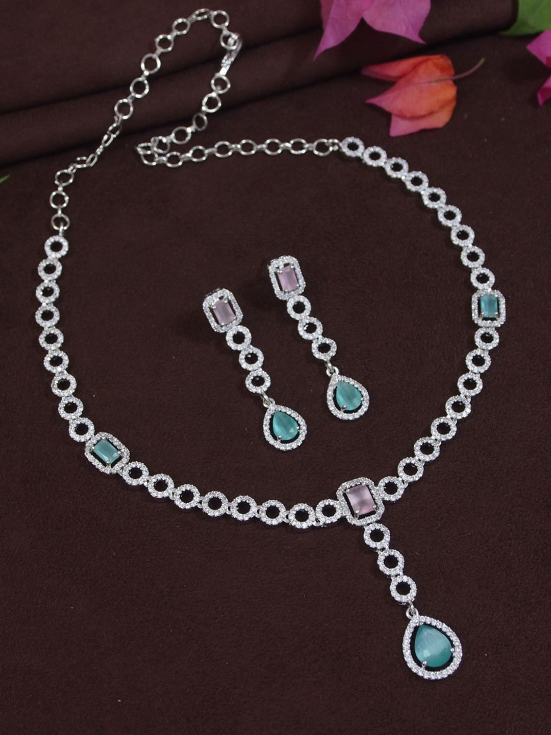 SGA FASHION Silver Plated Jewellary Set