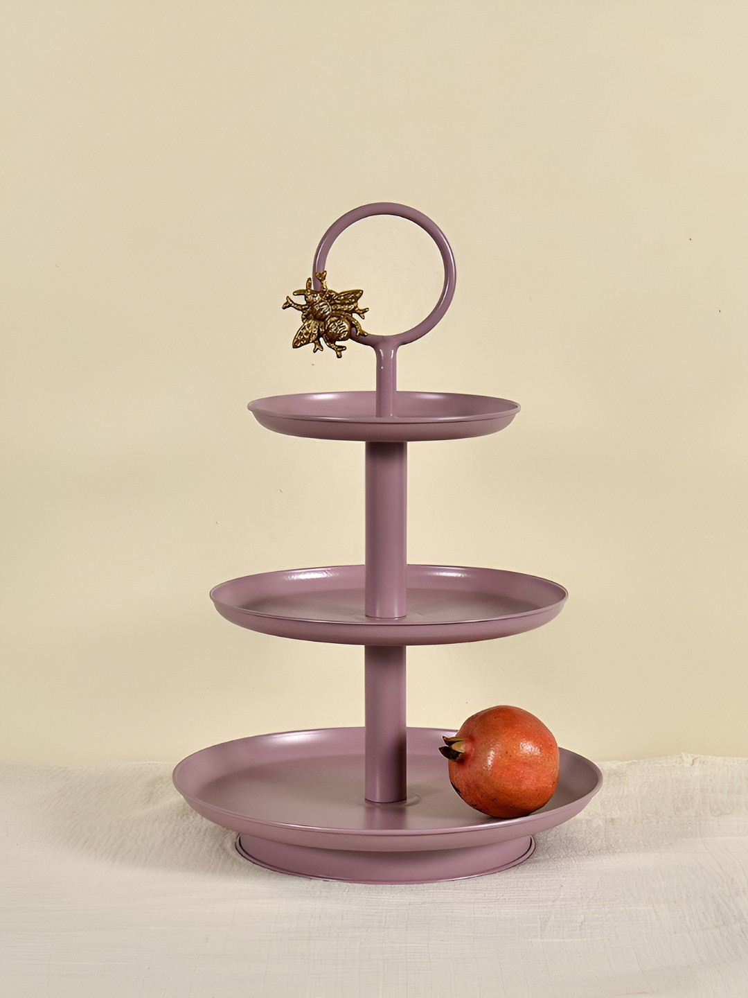 Living With Elan Mauve Easy to Clean Cake Stand