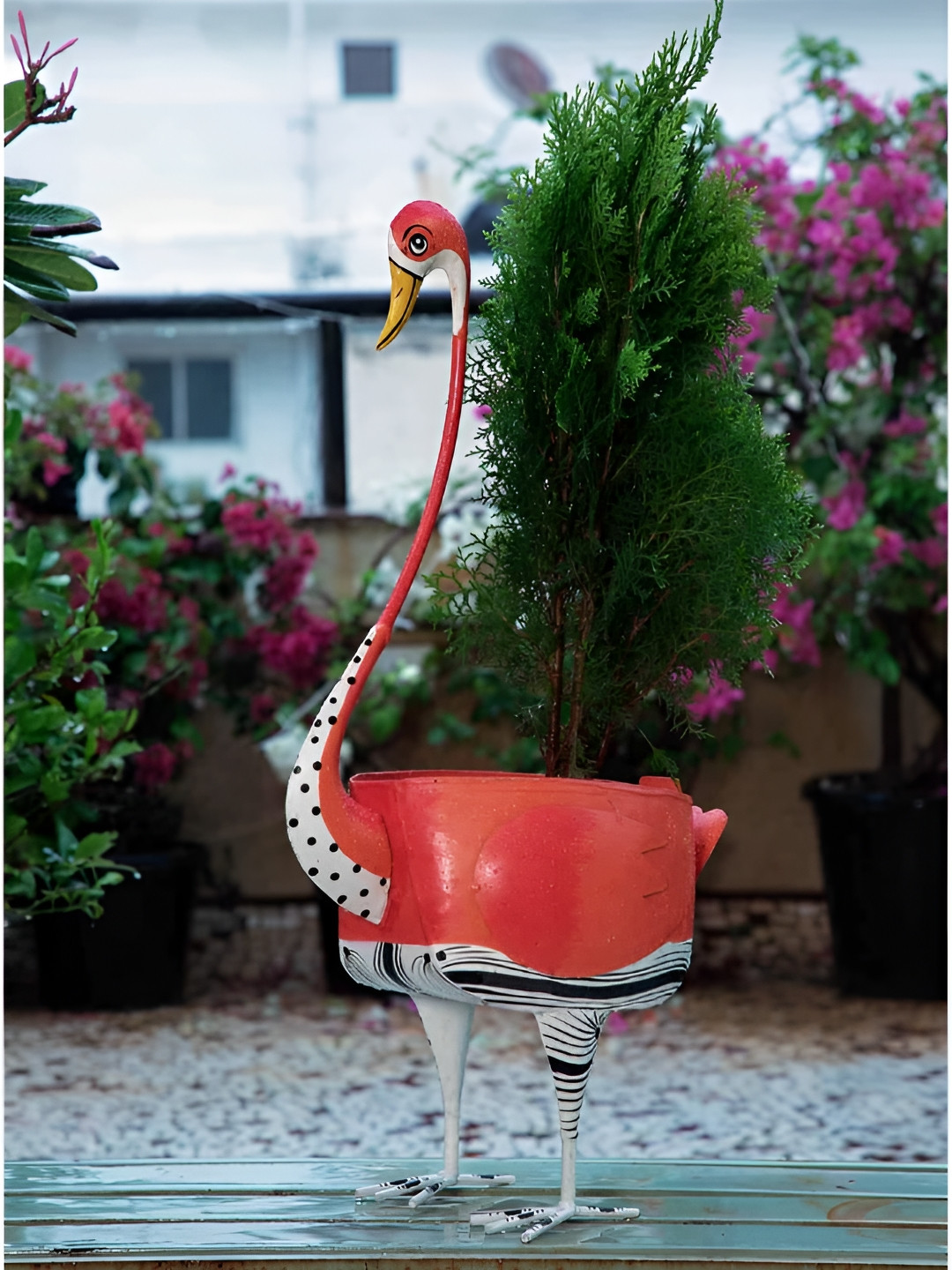 FREEDOM TREE Pinky The Flamingo Coral PrintedPlanters