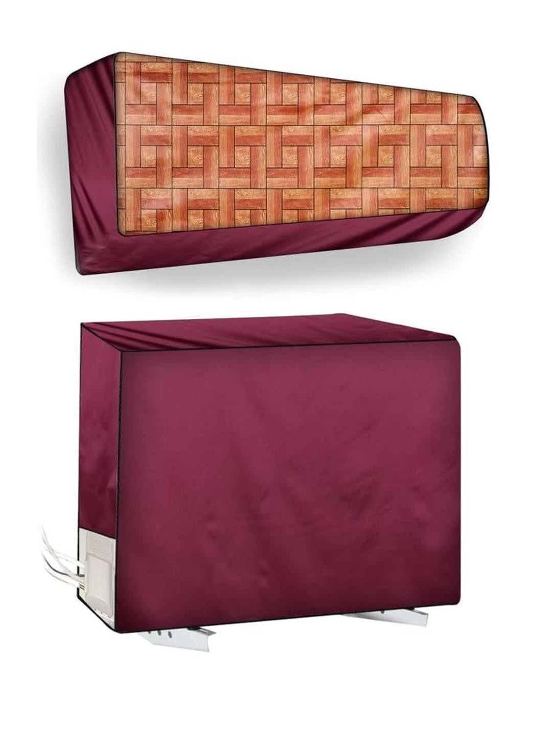 The Furnishing Tree Split AC Cover Set of Indoor and Outdoor Unit Used for 1 Ton Bluestar YATU Bask