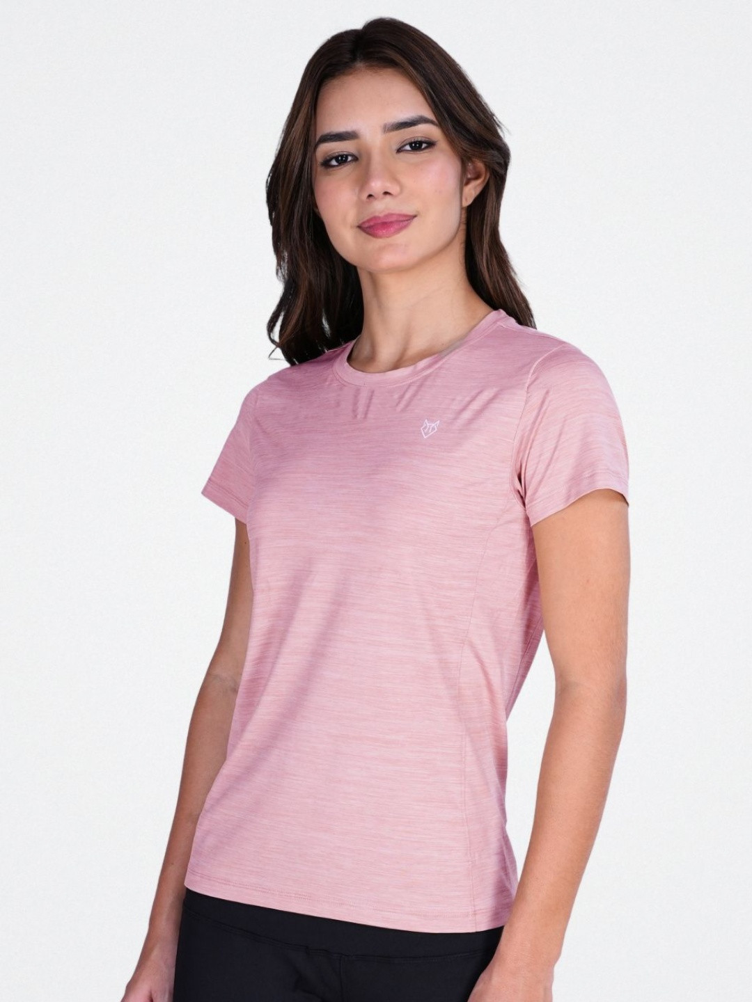 Body Mechanics Women Self Design Round Neck T-shirt