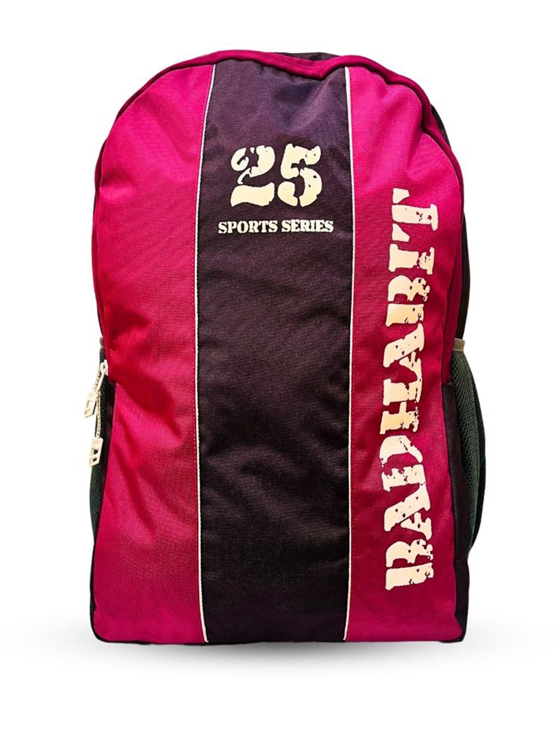 BAD HABIT Unisex Colourblocked Backpack with Compression Straps