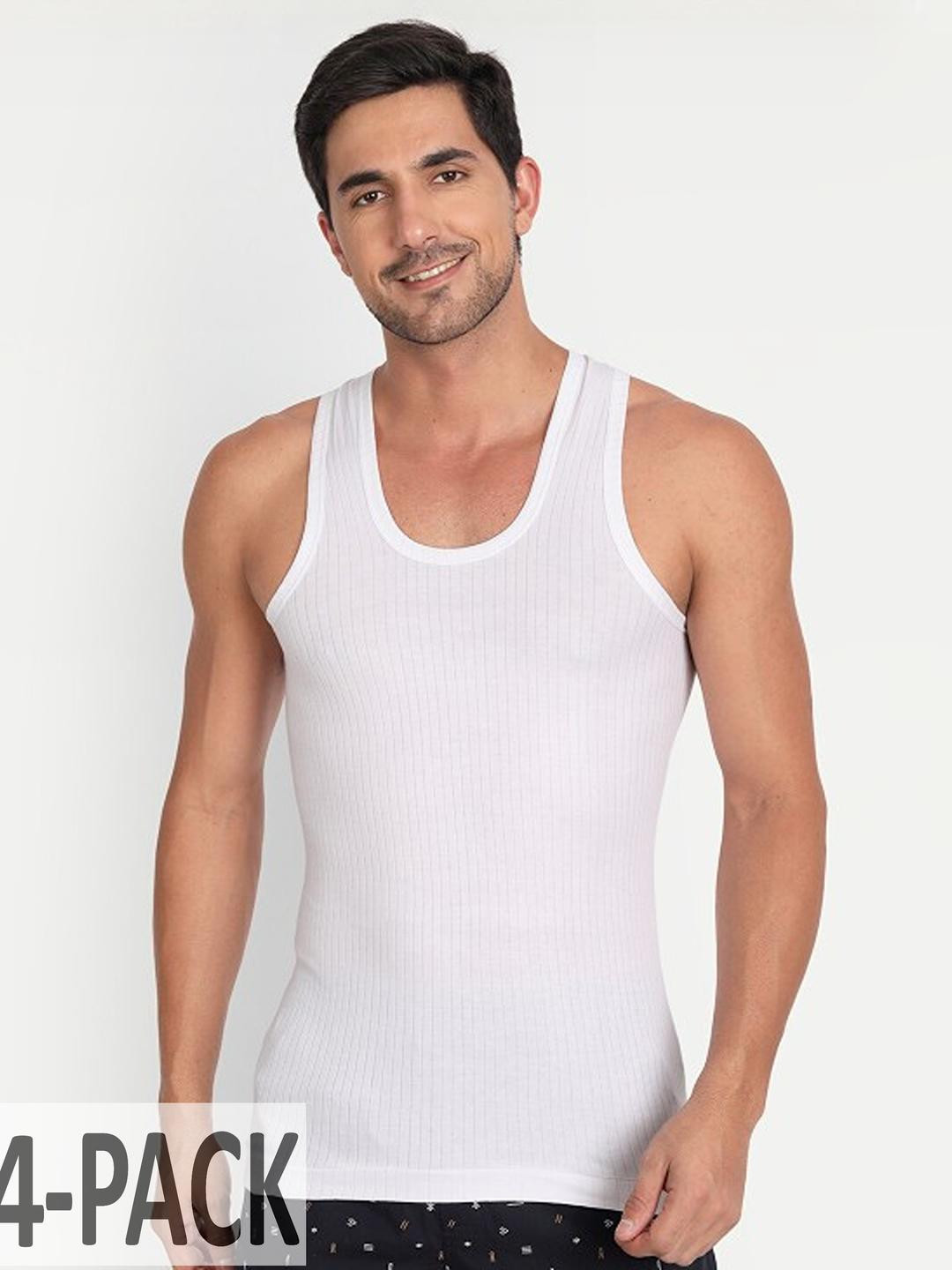 11 COTTON ULTRA COMFORTABLE MEN'S GYM VEST (PACK of 4)