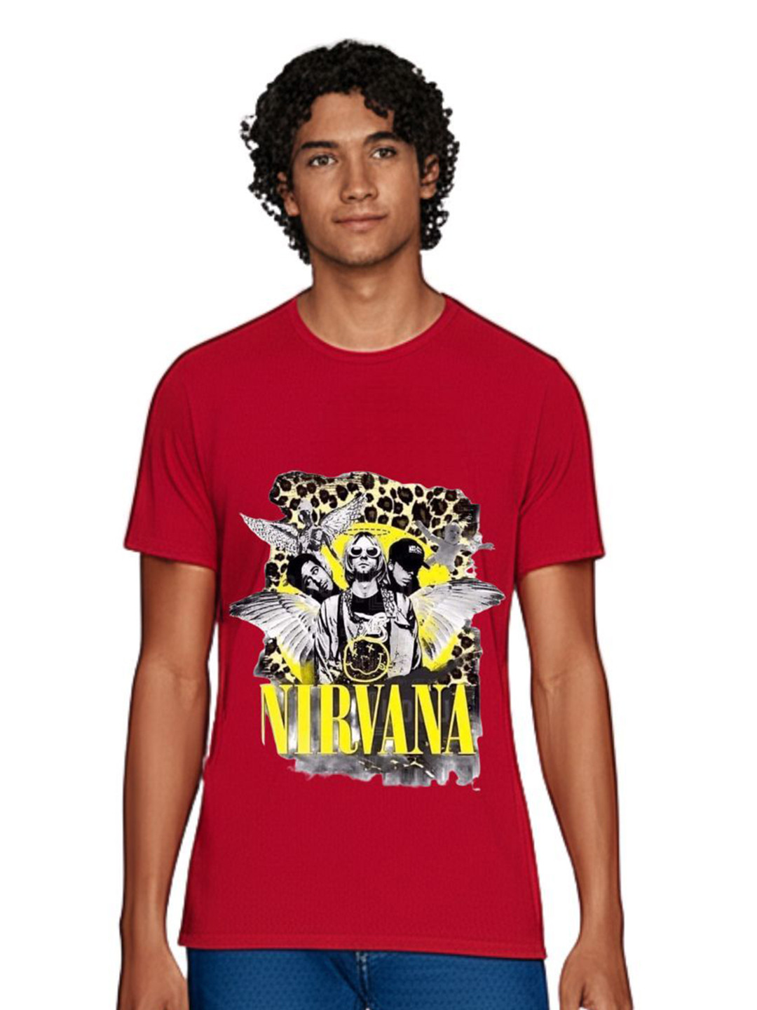 PULP Unisex Nirwana Graphic Printed Round Neck Pure Cotton T-Shirt