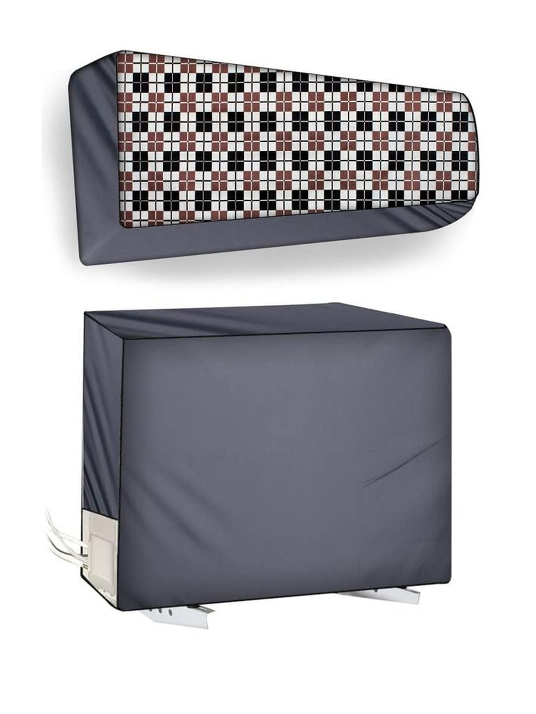 The Furnishing Tree Split AC Cover Set of Indoor and Outdoor Unit Used for 1 Ton Bluestar CATU Chec