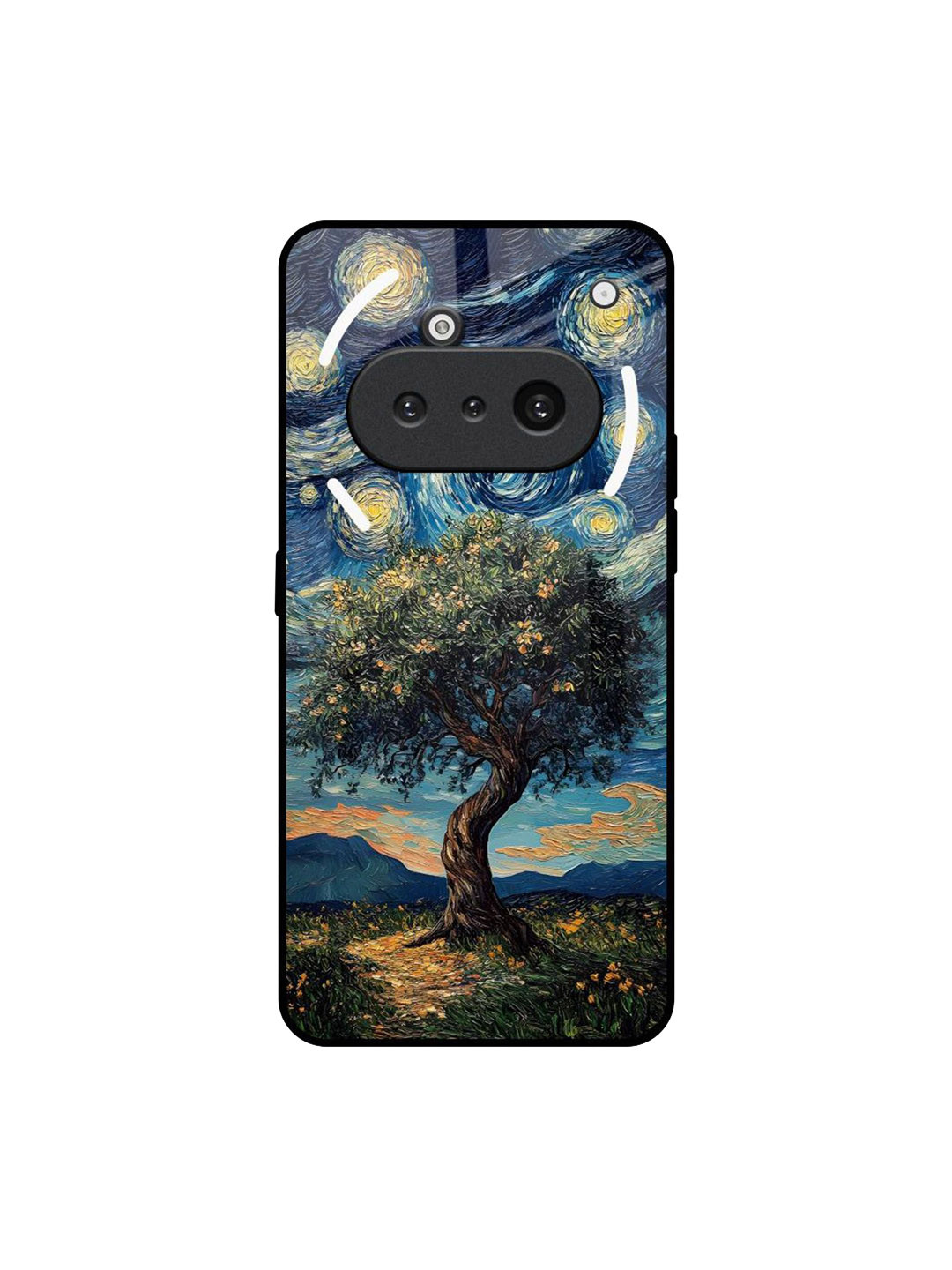 QRIOH Forest Breath Nothing Phone 3a Glass Back Case Mobile Accessories