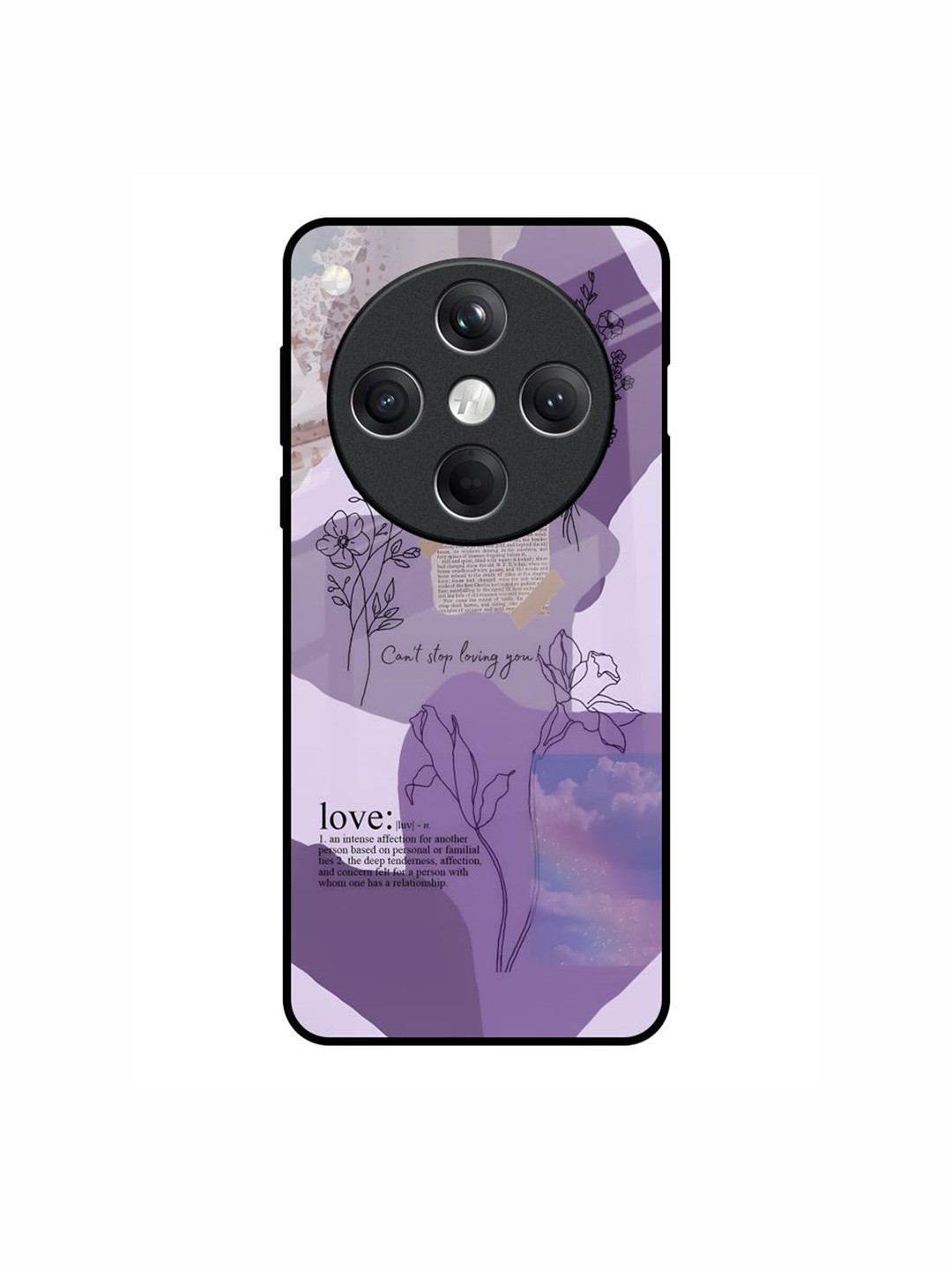 QRIOH  Petal Poetry Floral Printed Oppo Find X8 5G Back Case Mobile Accessories