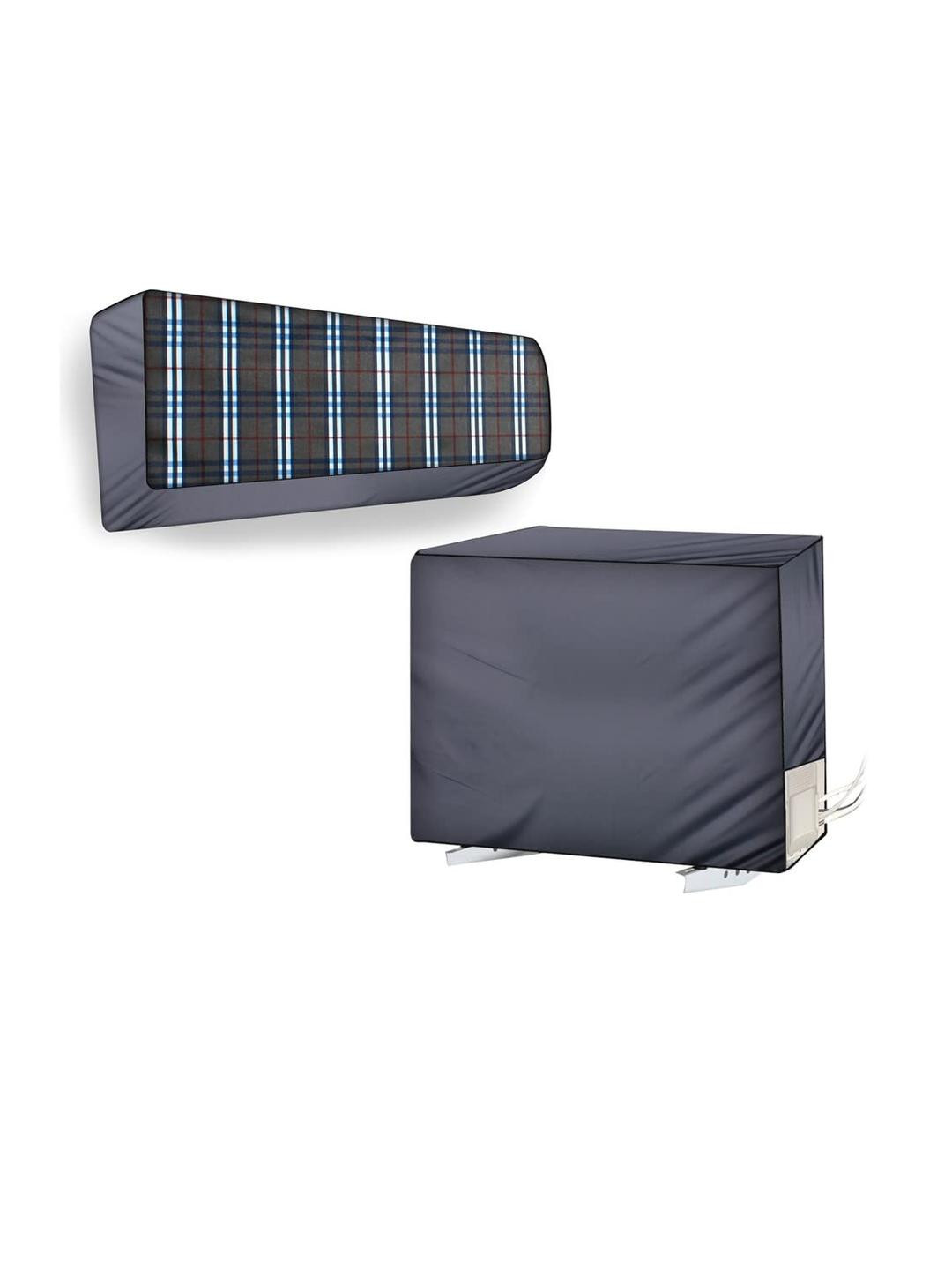 The Furnishing Tree Split AC Cover Set of Indoor and Outdoor Units Used for 1 Ton Bluestar CATU Che