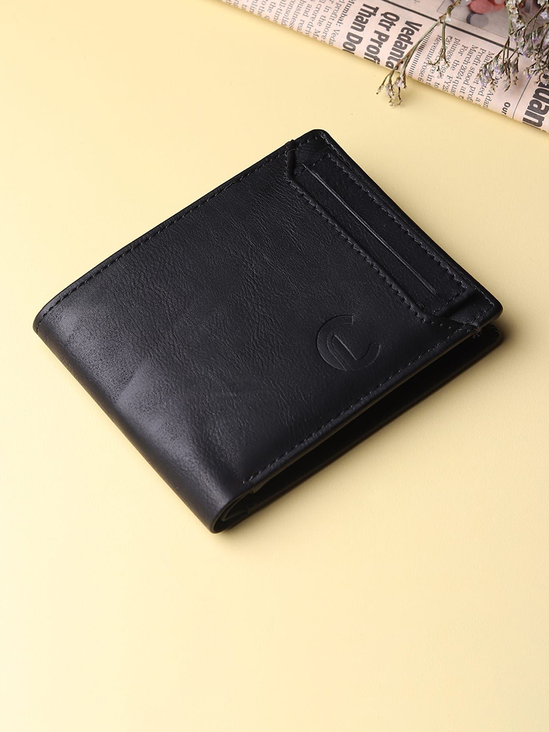 CRAFT LINE Men Textured Two Fold Wallet