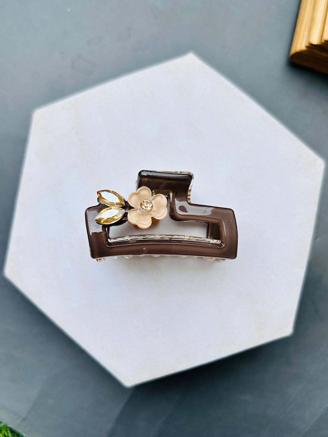 Radhya Accessories Women Grace Bloom Bofeini 6 CM Hair Claw