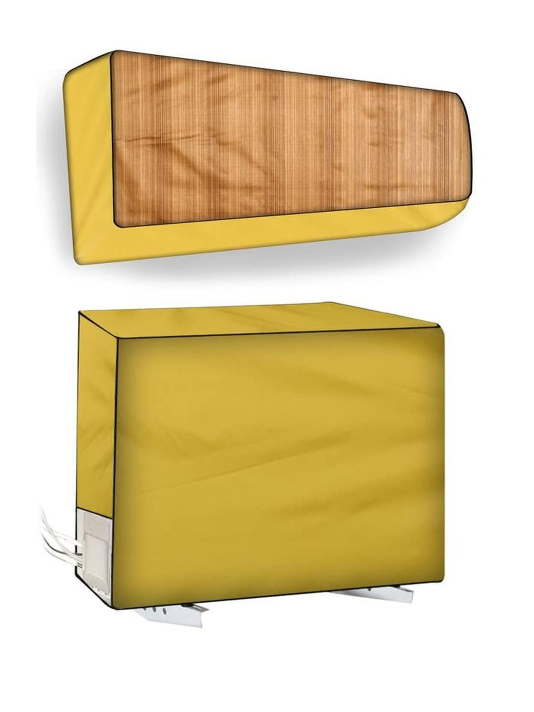 The Furnishing Tree Split AC Cover Set of Indoor and Outdoor Unit Used for 1 Ton LG PS-Q12YNXE1 Woo