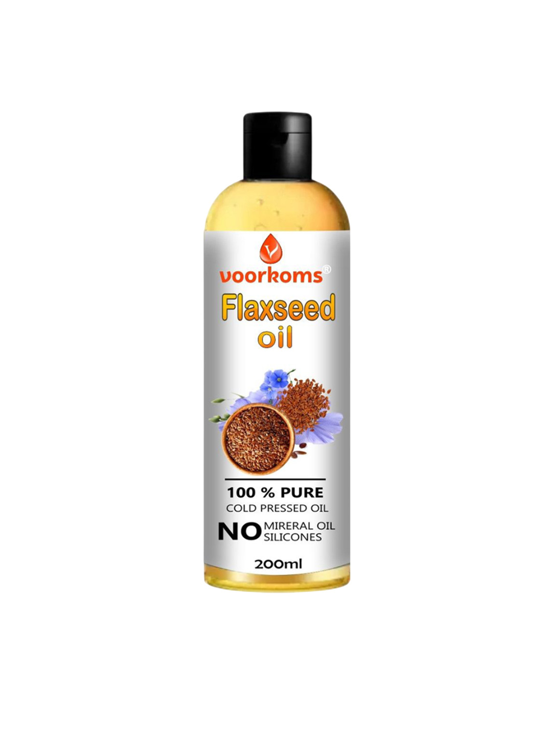 VOORKOMS Cold Pressed Flaxseed Oil - 200 ml