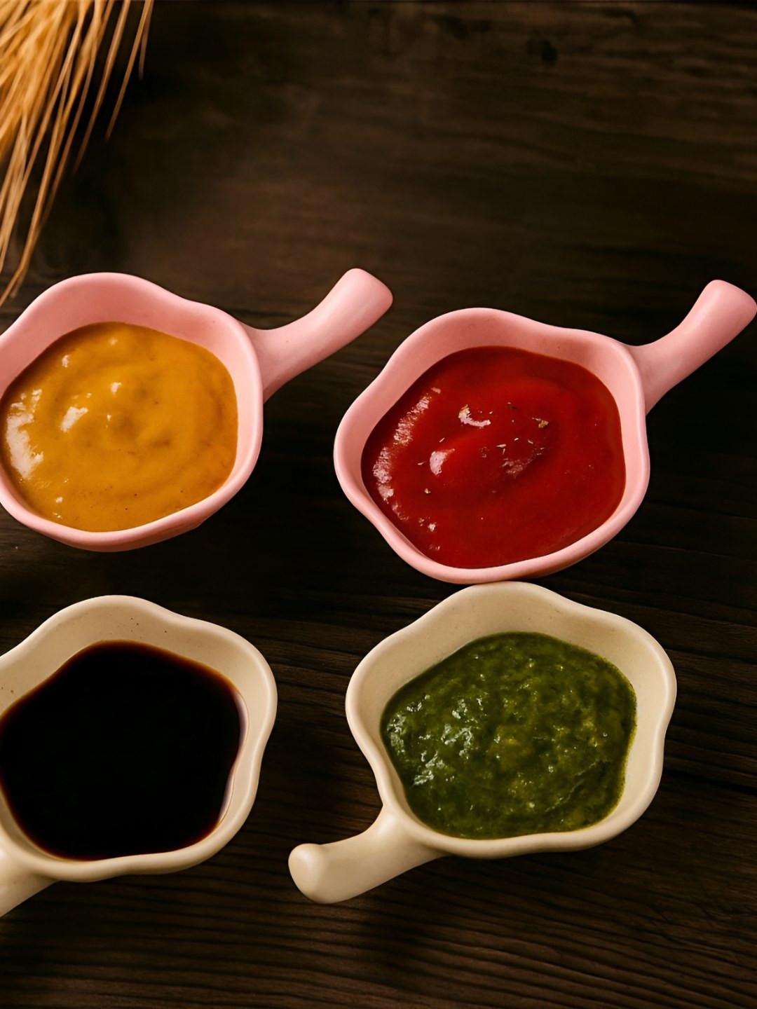 Baskety White 4 Pieces Plastic Plates