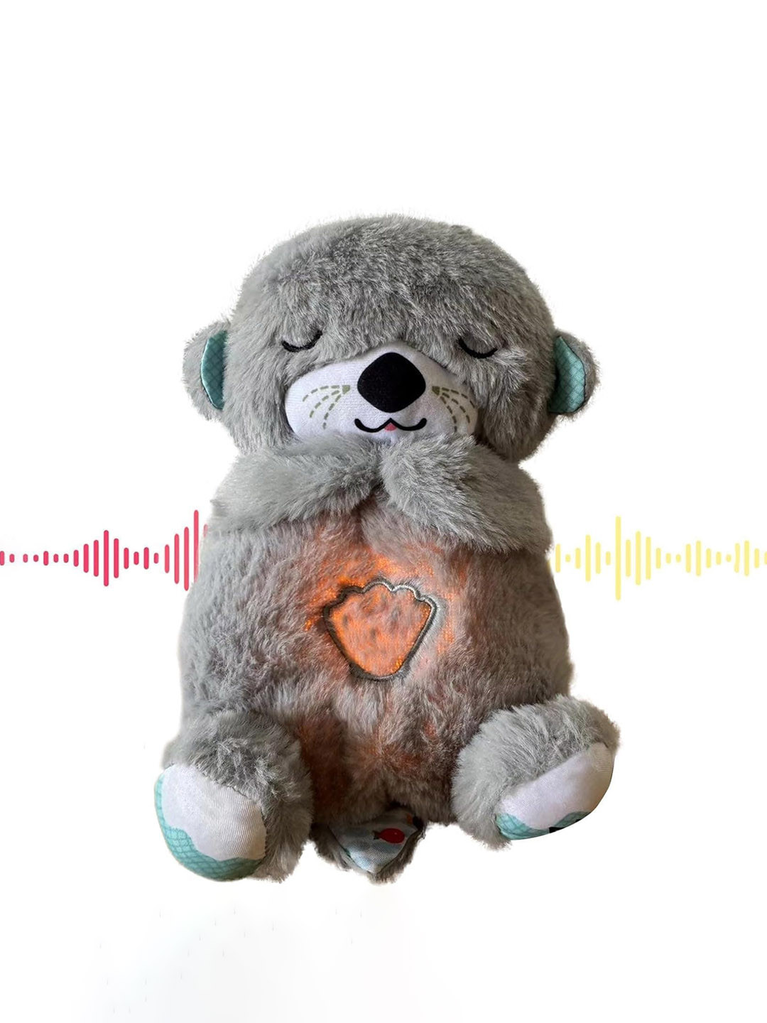 DWIZA ENTERPRISE Kids Sound & Light Smoothing Baby Put to Sleep Breathing Teddy Bear toy