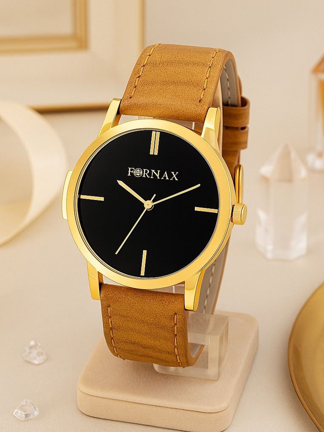 Fornax Men Dial & Leather  Straps Analogue Watch fx52