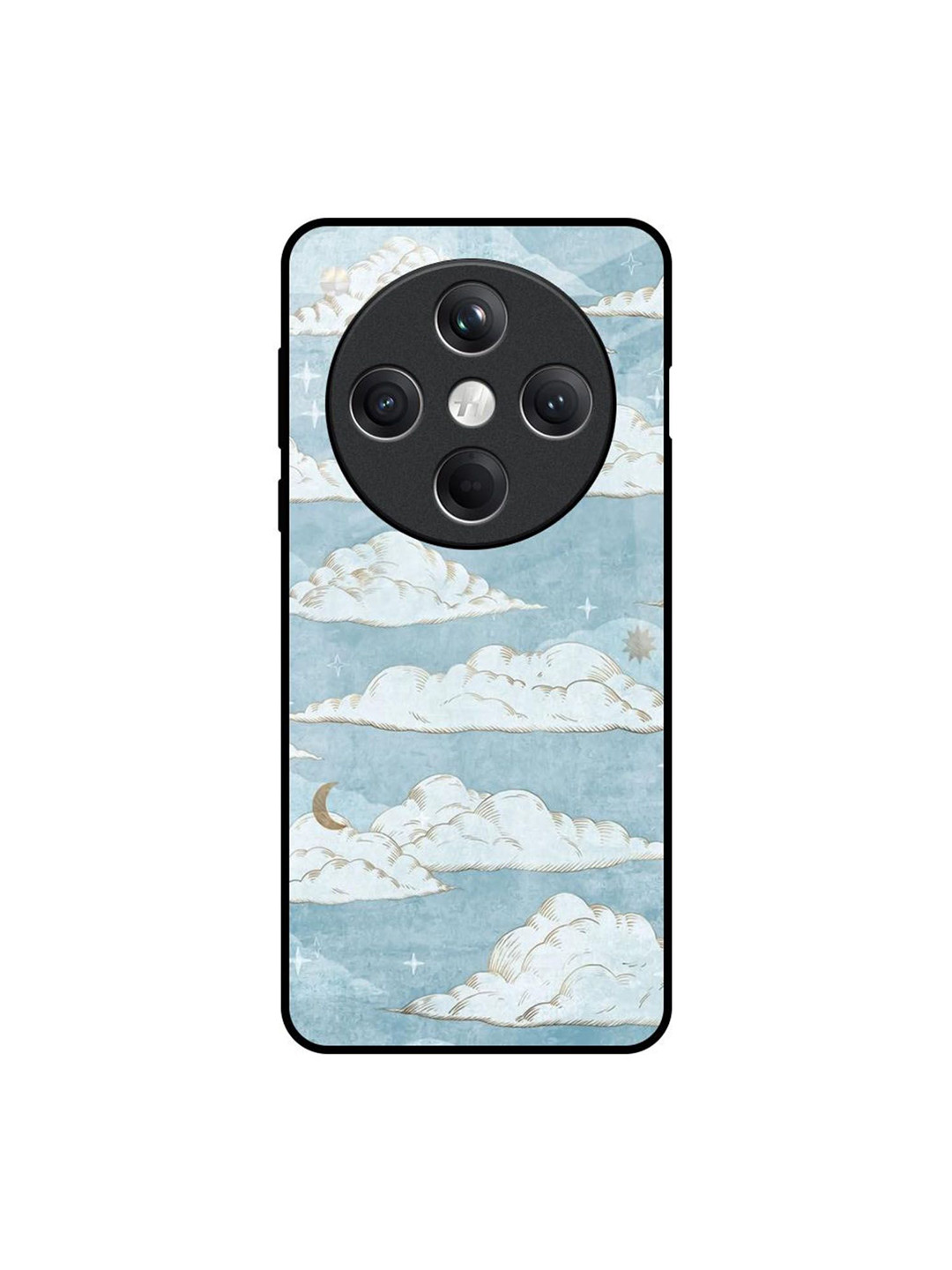 QRIOH Celestial Dreamscape Printed Oppo Find X8 5G Glass Back Case Mobile Accessories