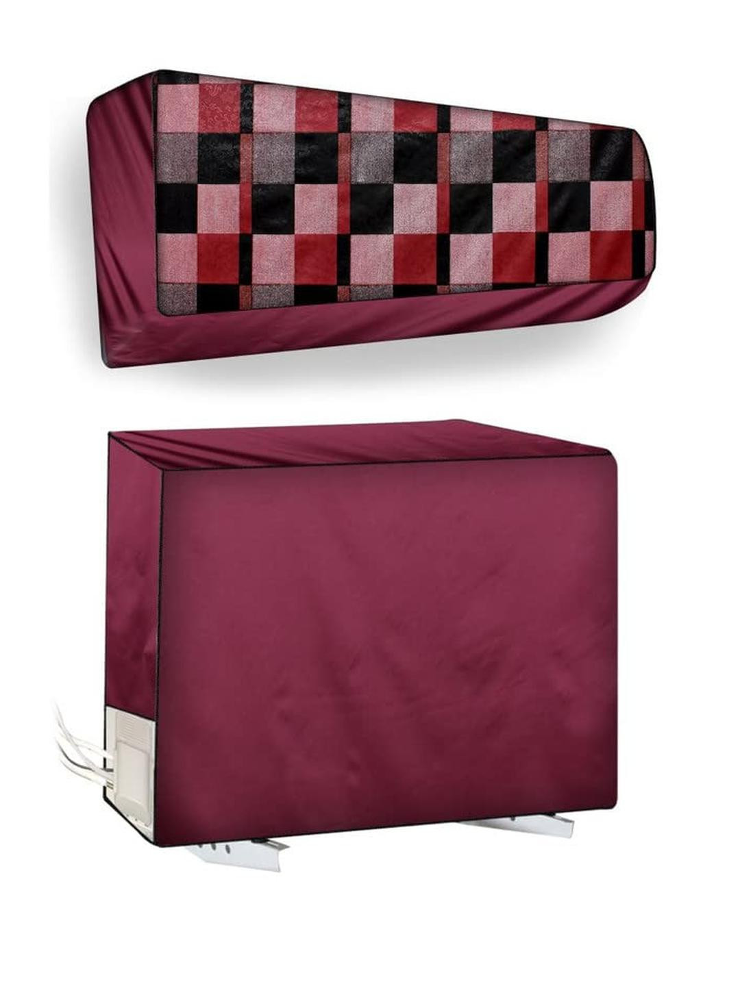 The Furnishing Tree Split AC Cover Set of Indoor and Outdoor Unit Used for 1 Ton Bluestar VLU Cheke