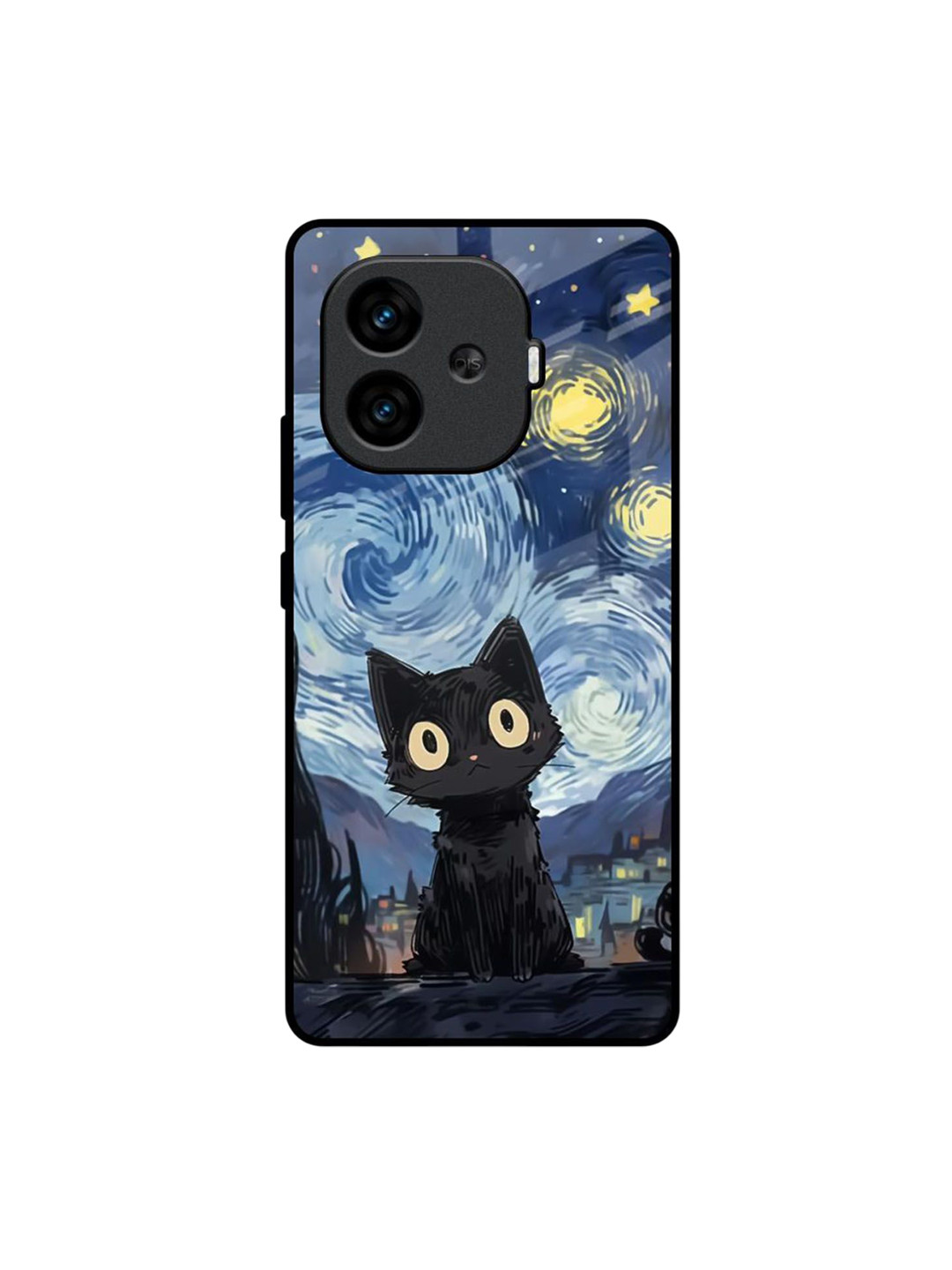 QRIOH Unisex Graphic Printed iQOO Neo 10R 5G Midnight Glass Back Case Mobile Accessories