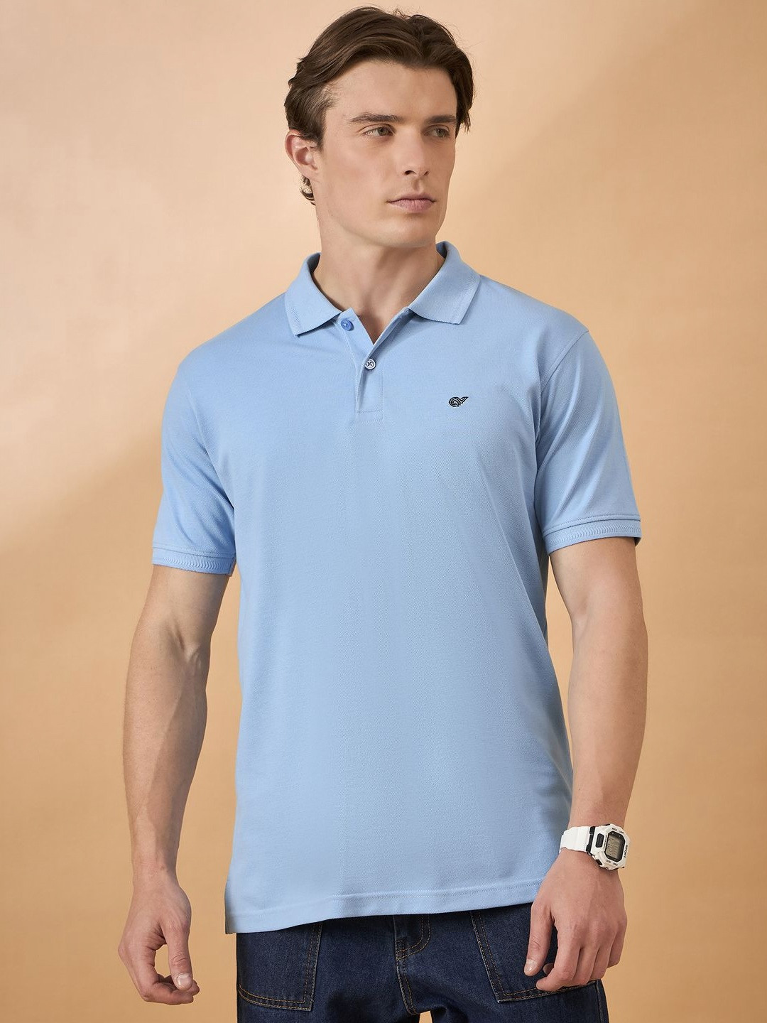 THE BEETEL HOUSE Polo Collar Pure Cotton T-shirt