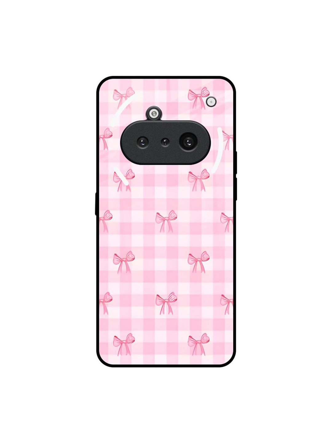 QRIOH Bowtique Pattern Nothing Phone 3a Back Case Mobile Accessories