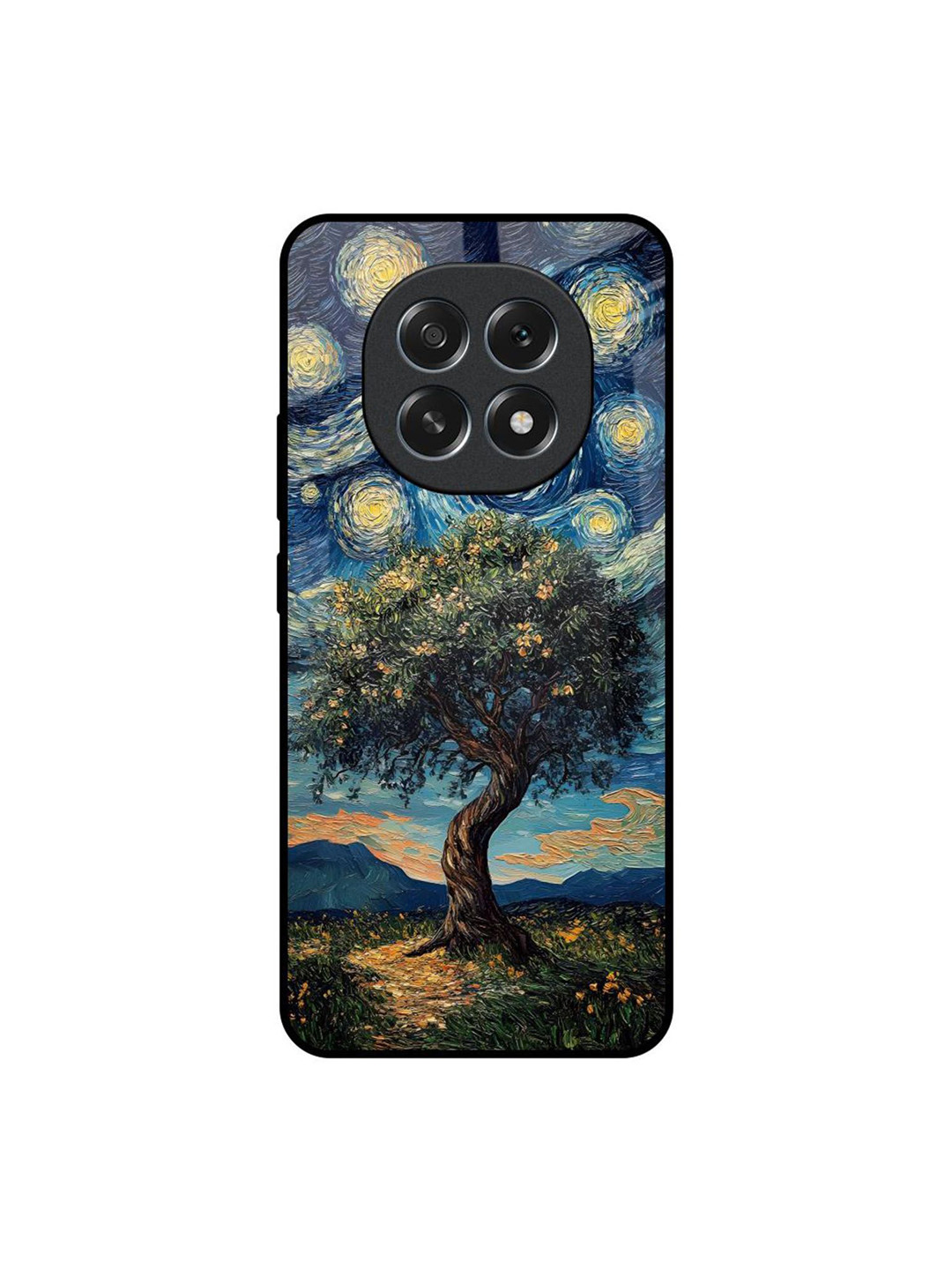 QRIOH Forest Breath Printed Oppo F29 Pro 5G Glass Back Case Mobile Accessories