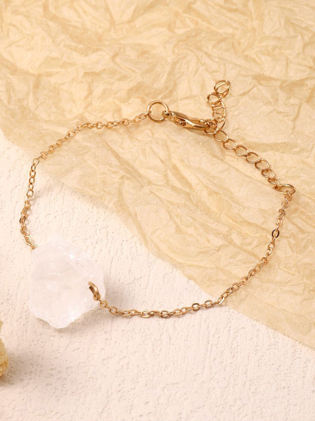 SALTY Set Of 5 Artificial Stones Of Feminine Link Bracelet