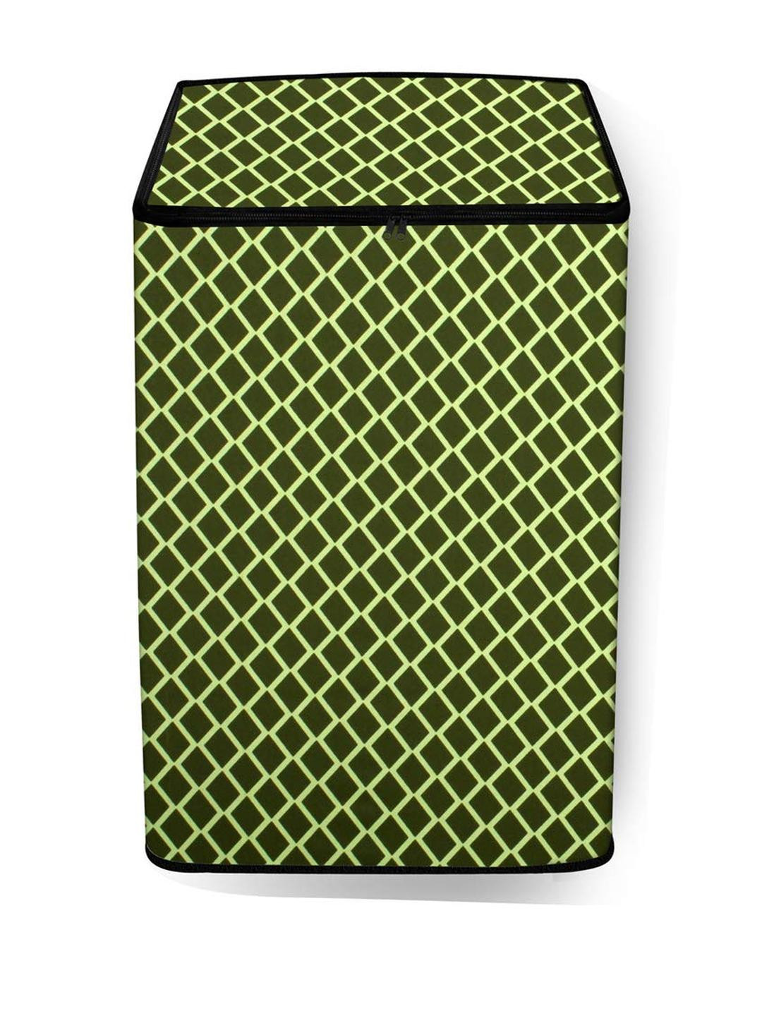 The Furnishing Tree Washing Machine Cover Check Military Compatible for Whirlpool 6.5 Kg Fully-Auto