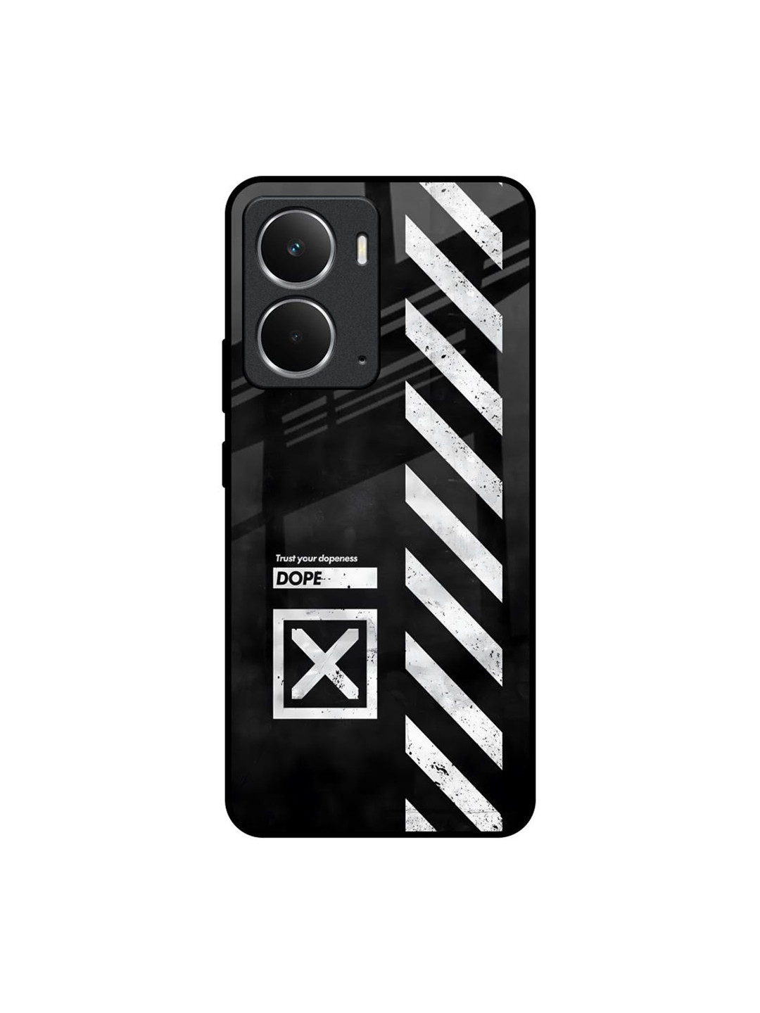 QRIOH Quirky Printed Glass Realme P3 5G Mobile Back Case Cover