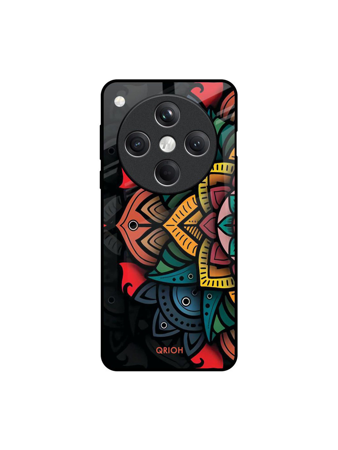 QRIOH Geometric Oppo Find X8 5G Glass Back Case Mobile Accessories